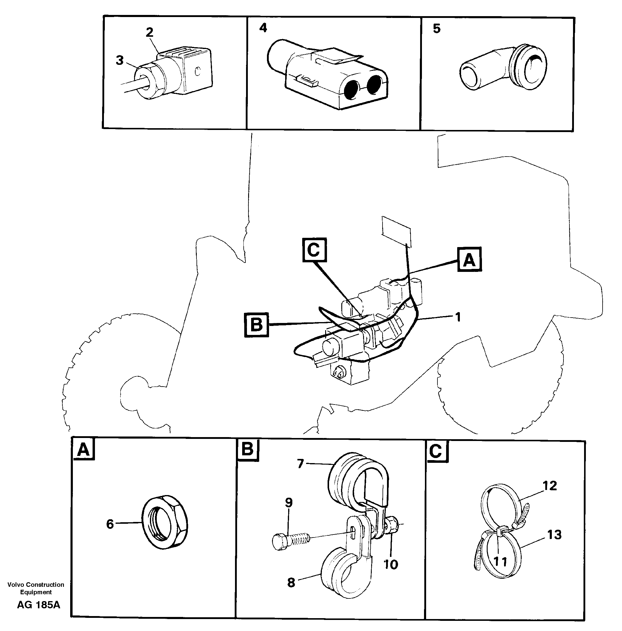 Cable harness Transmission — volvo parts diagram
