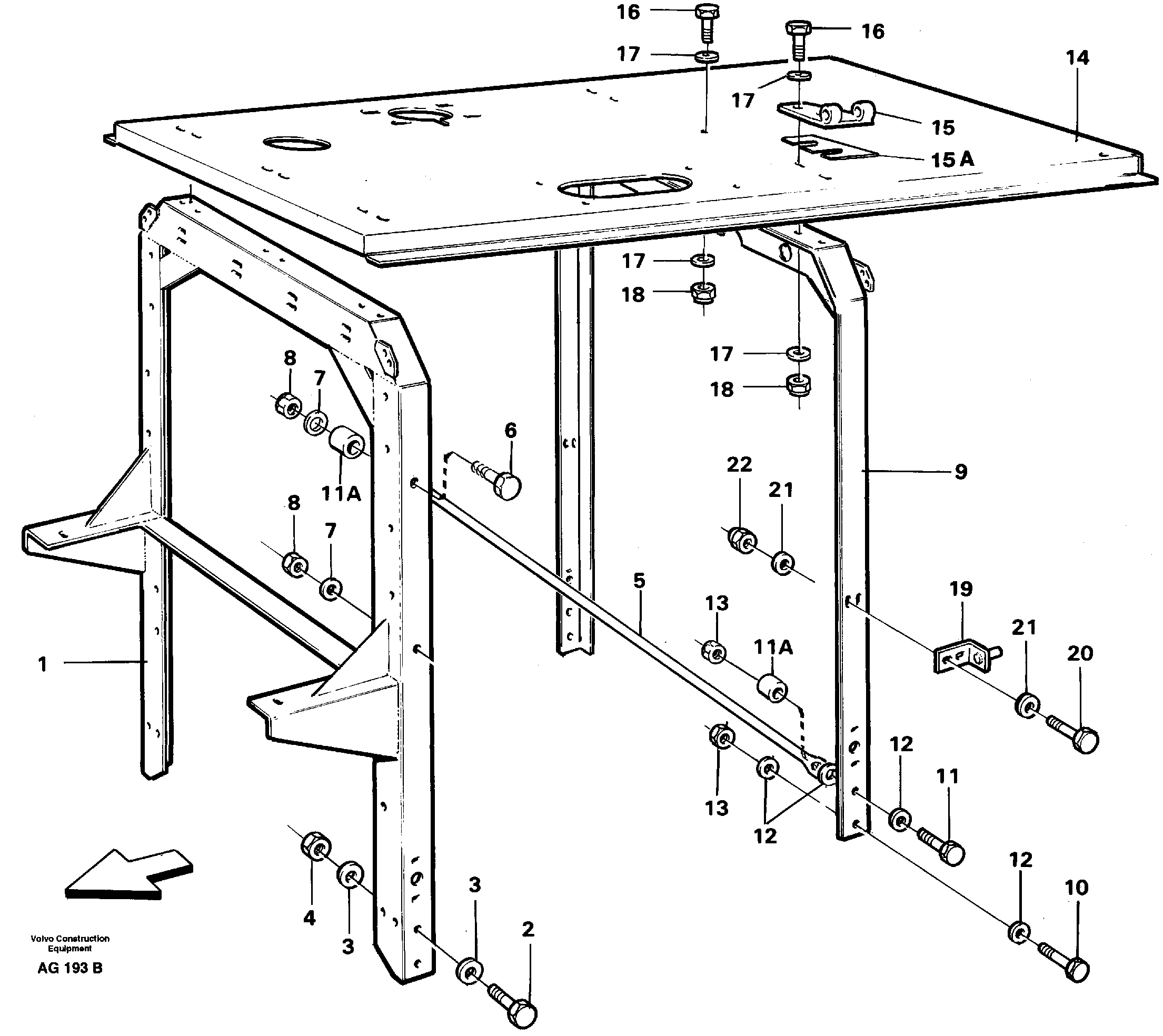 Engine cover — volvo parts diagram