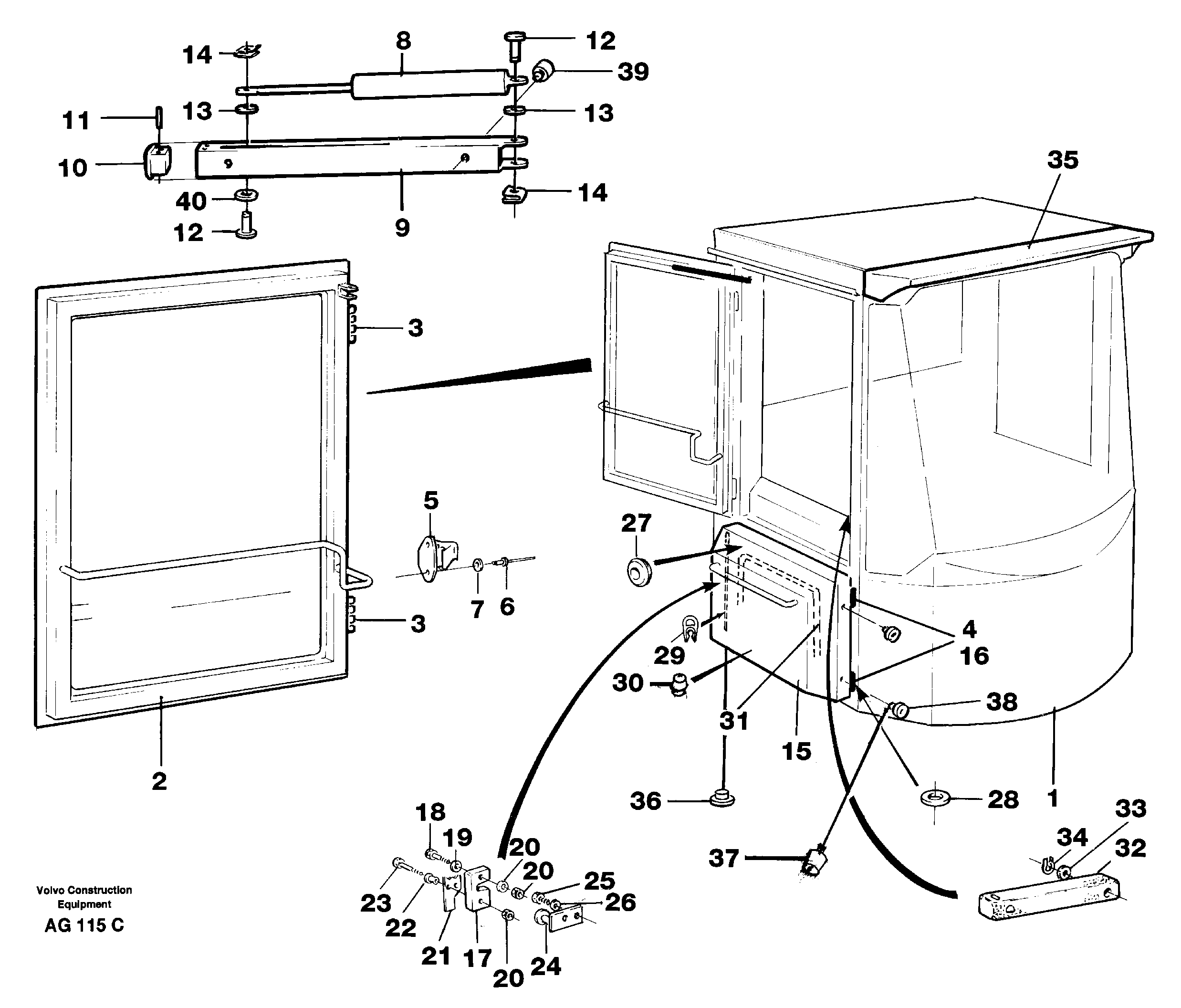 Cab body — volvo parts diagram