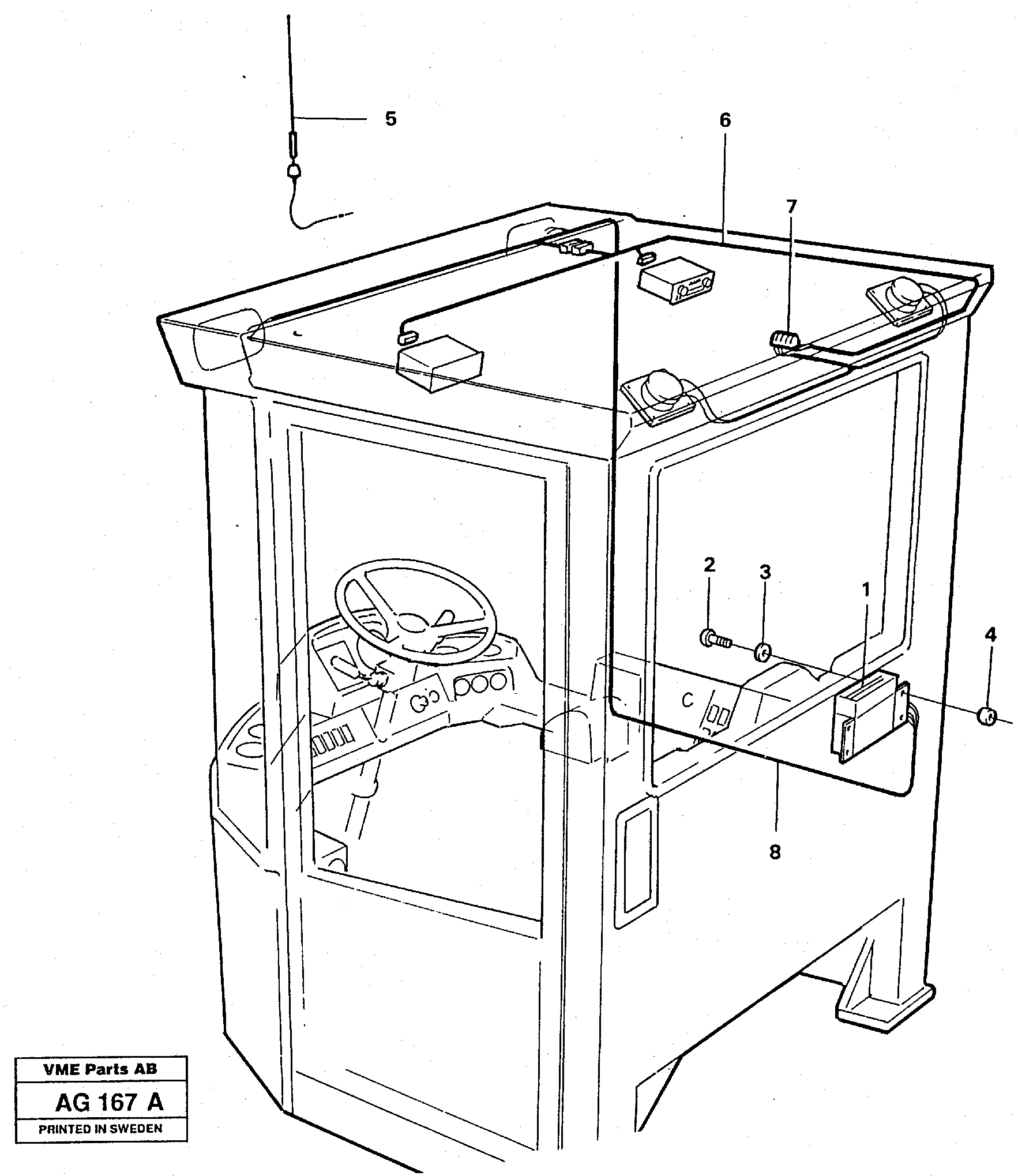 Electrical system: Radio  92462 — volvo parts diagram
