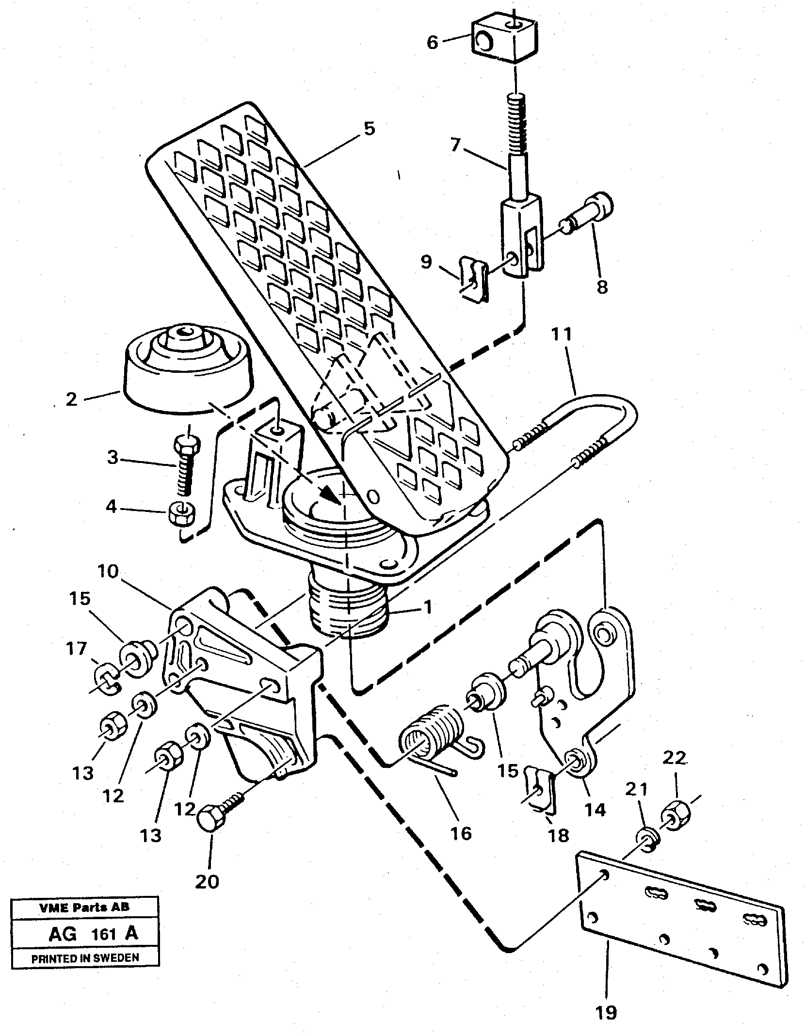 Pedal — volvo parts diagram