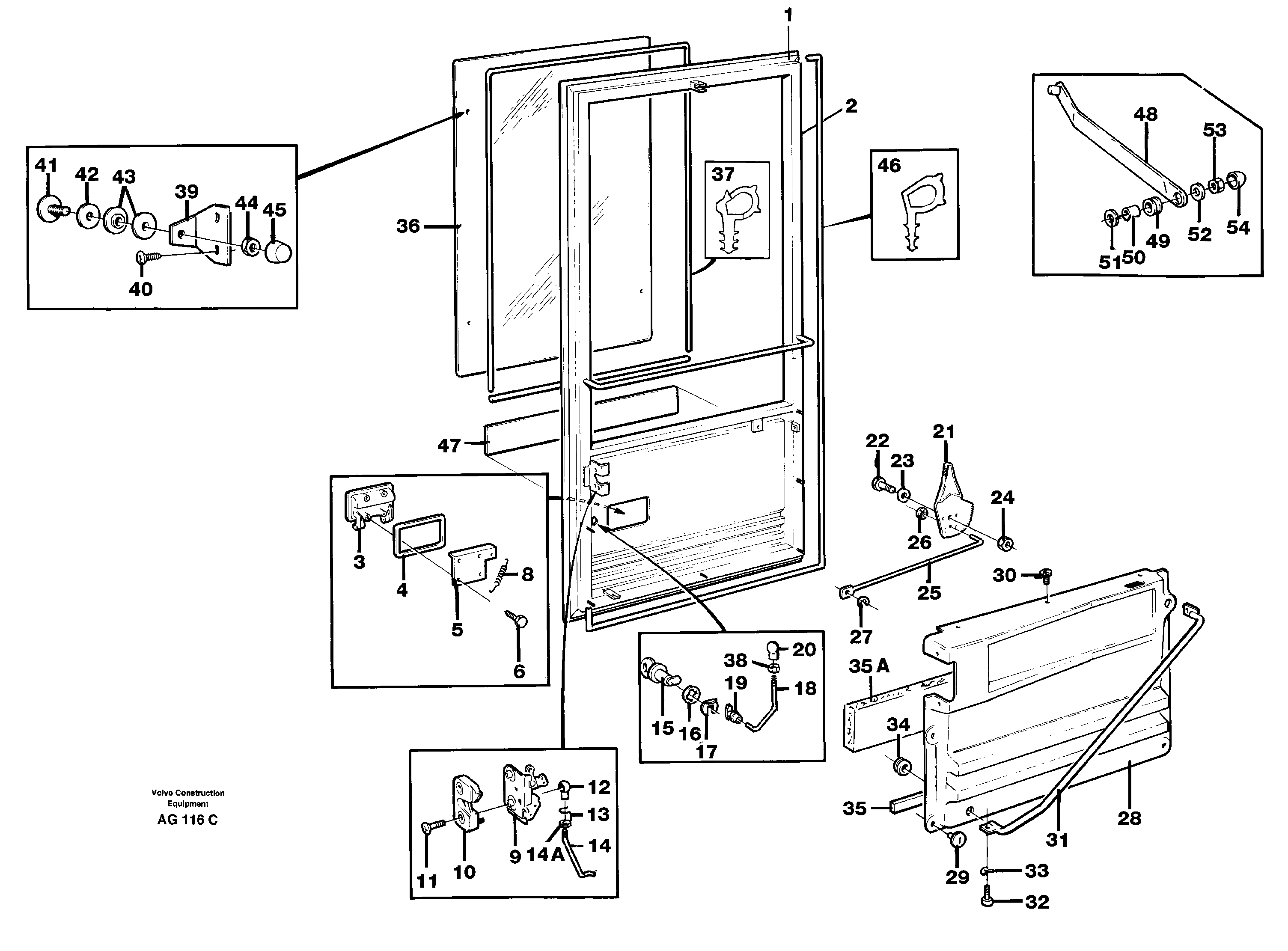 Door — volvo parts diagram