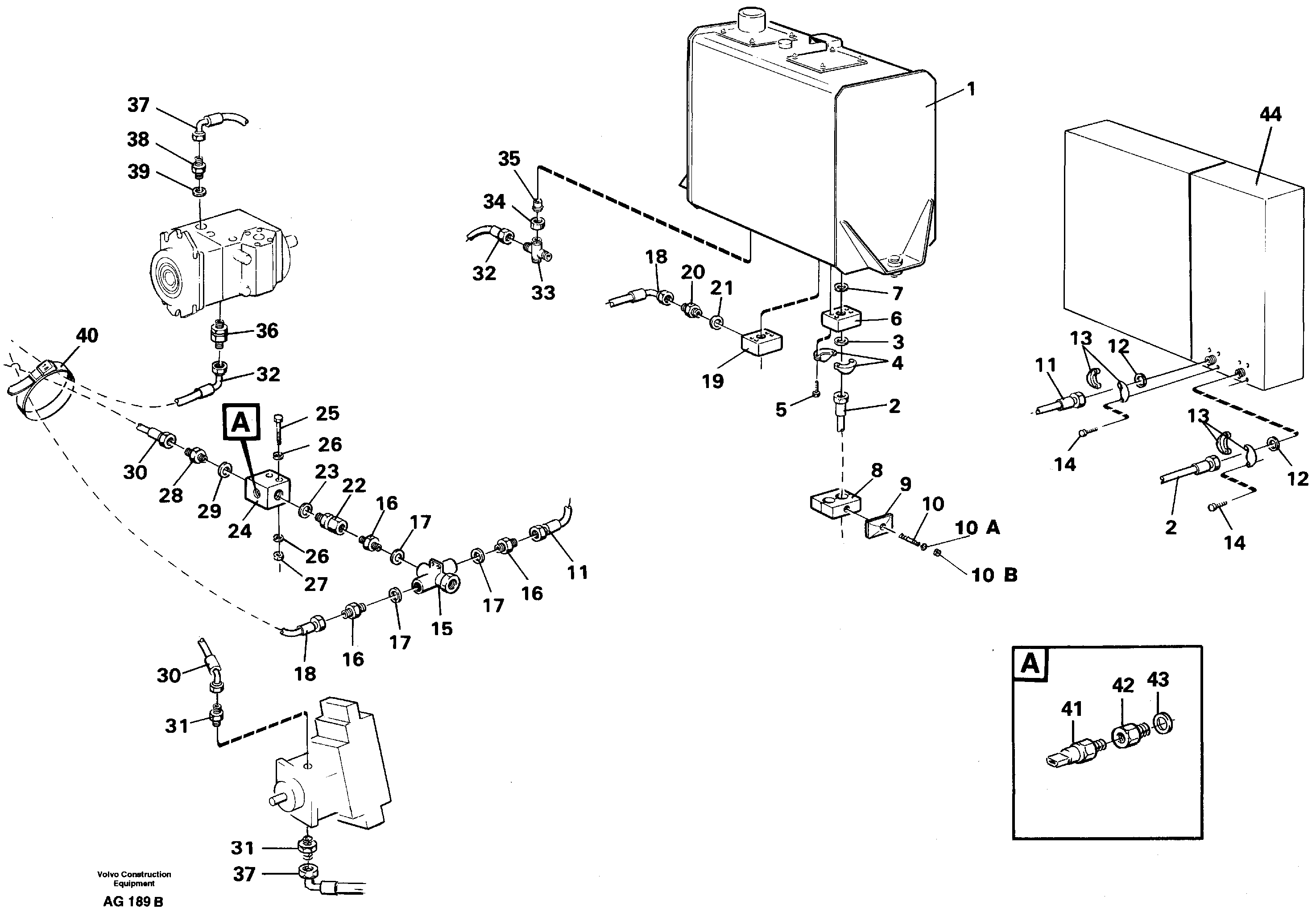 Cooling system — volvo parts diagram