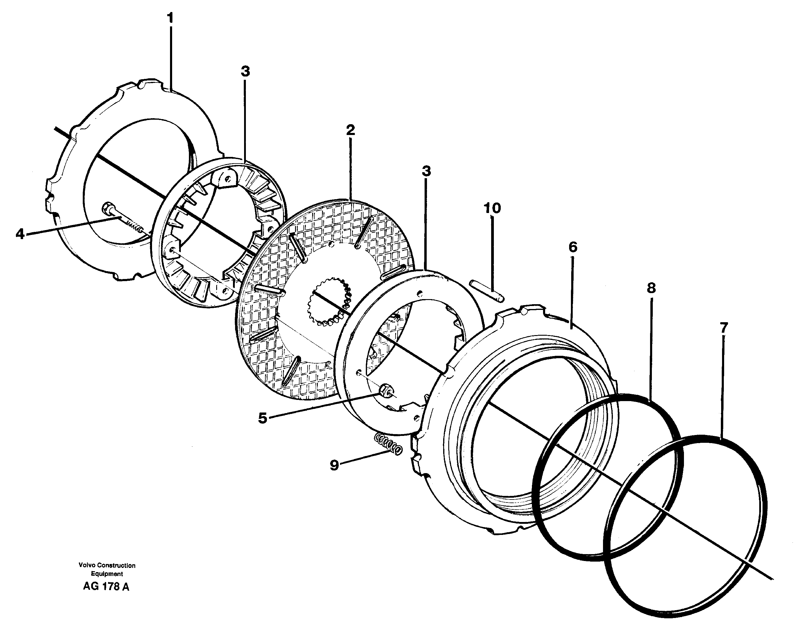 Disc brake — volvo parts diagram