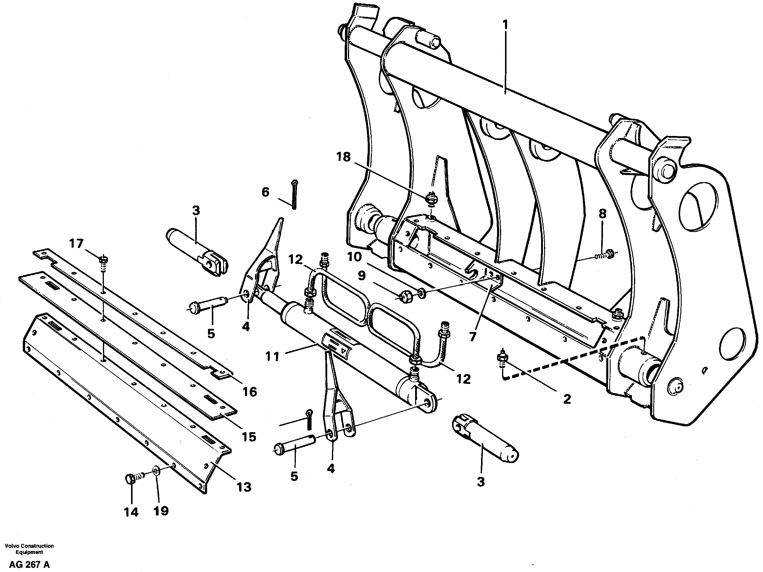 Attachment bracket  92094, 92661, 94942 — volvo parts diagram