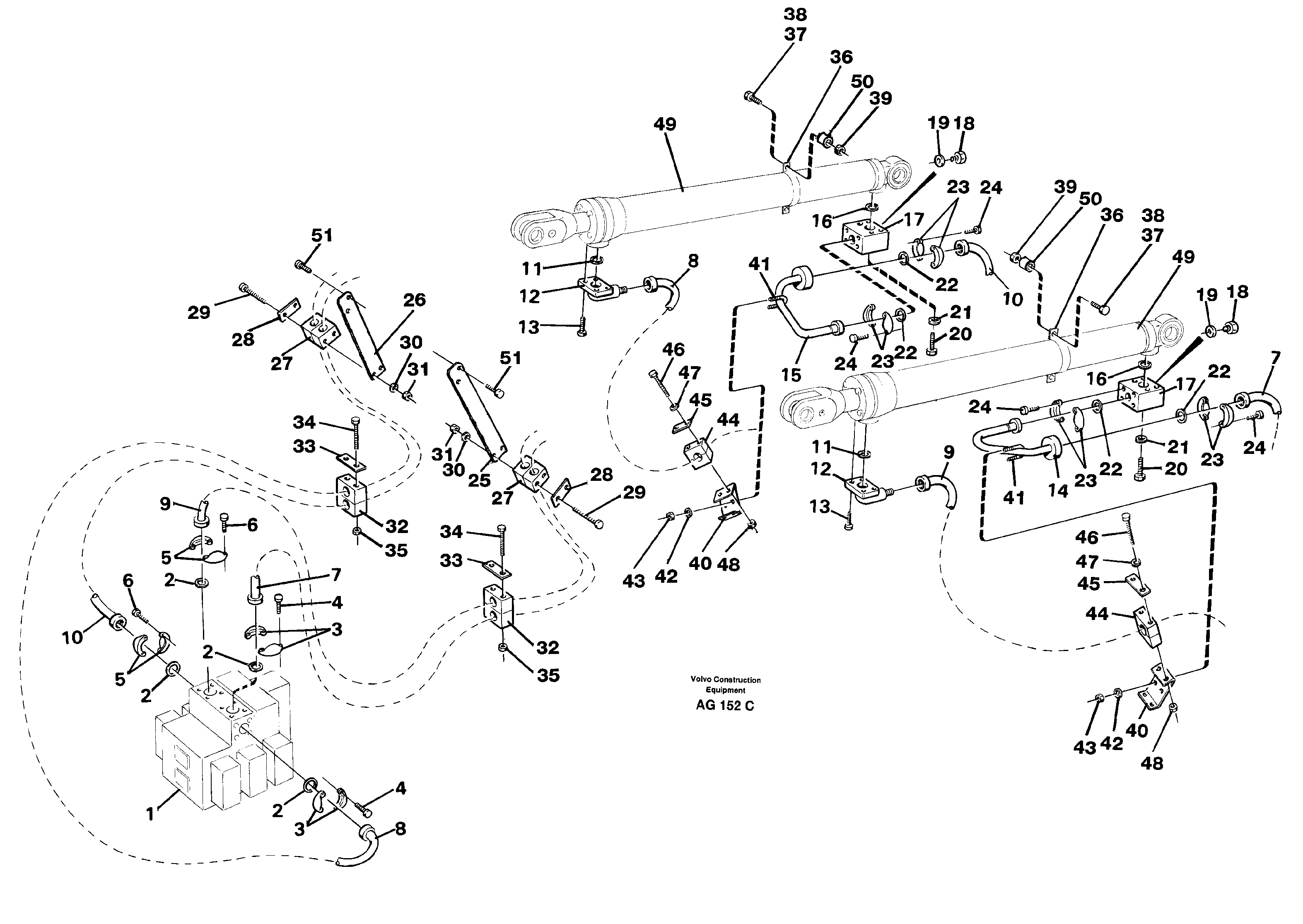 Hydraulic system: Lift function — volvo parts diagram