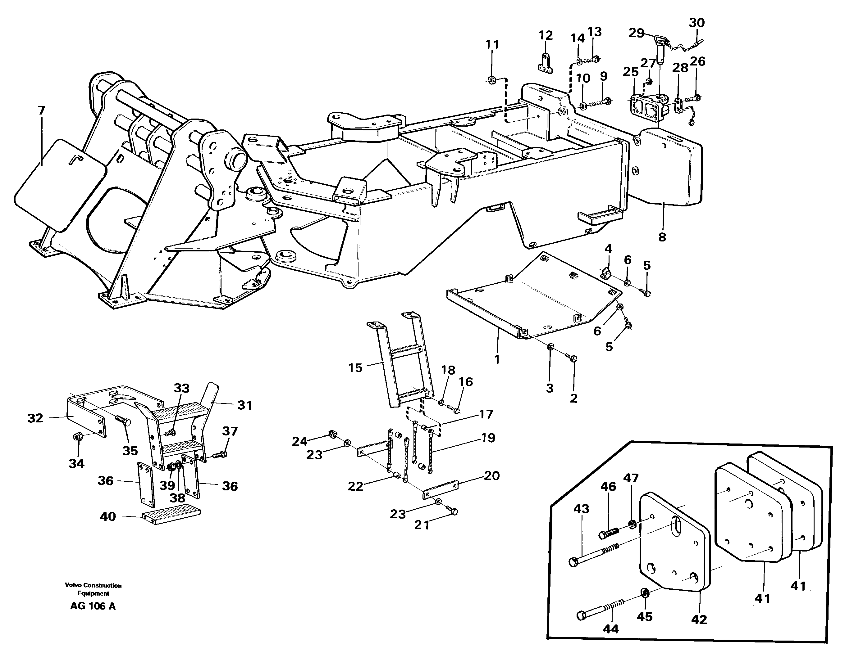 Protecting plates — volvo parts diagram