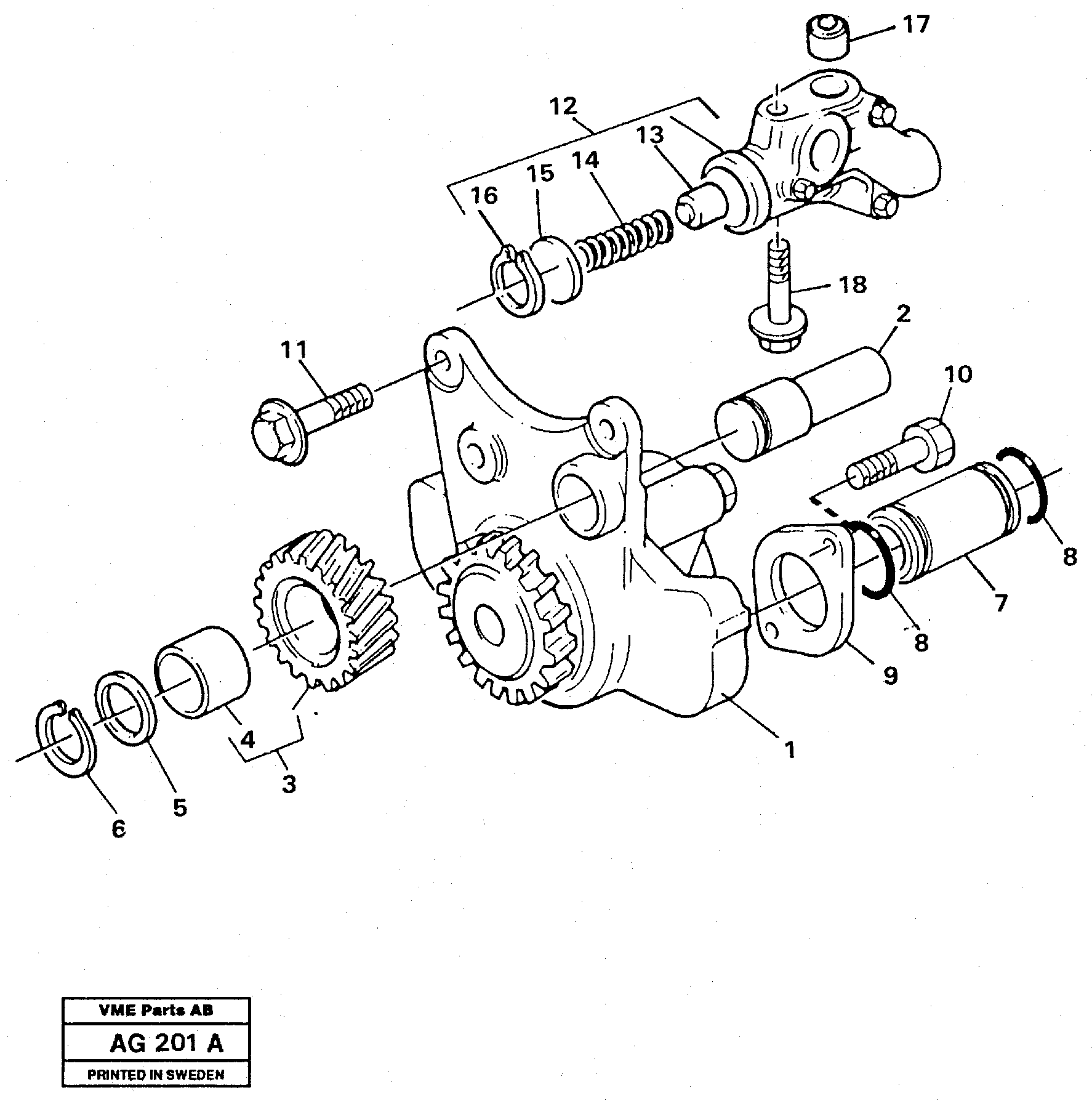 Oil pump — volvo parts diagram