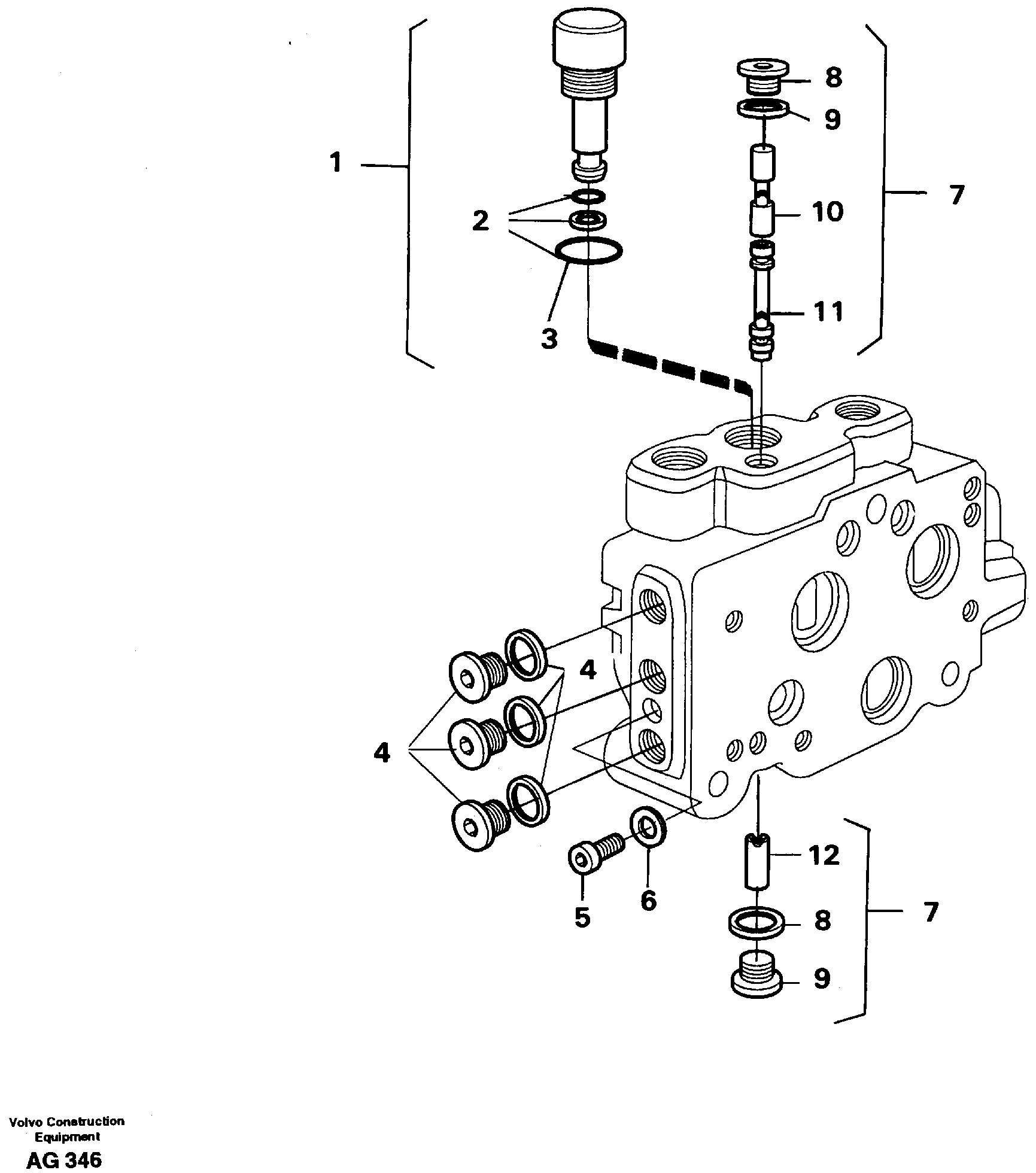 Valve section  94777 — volvo parts diagram