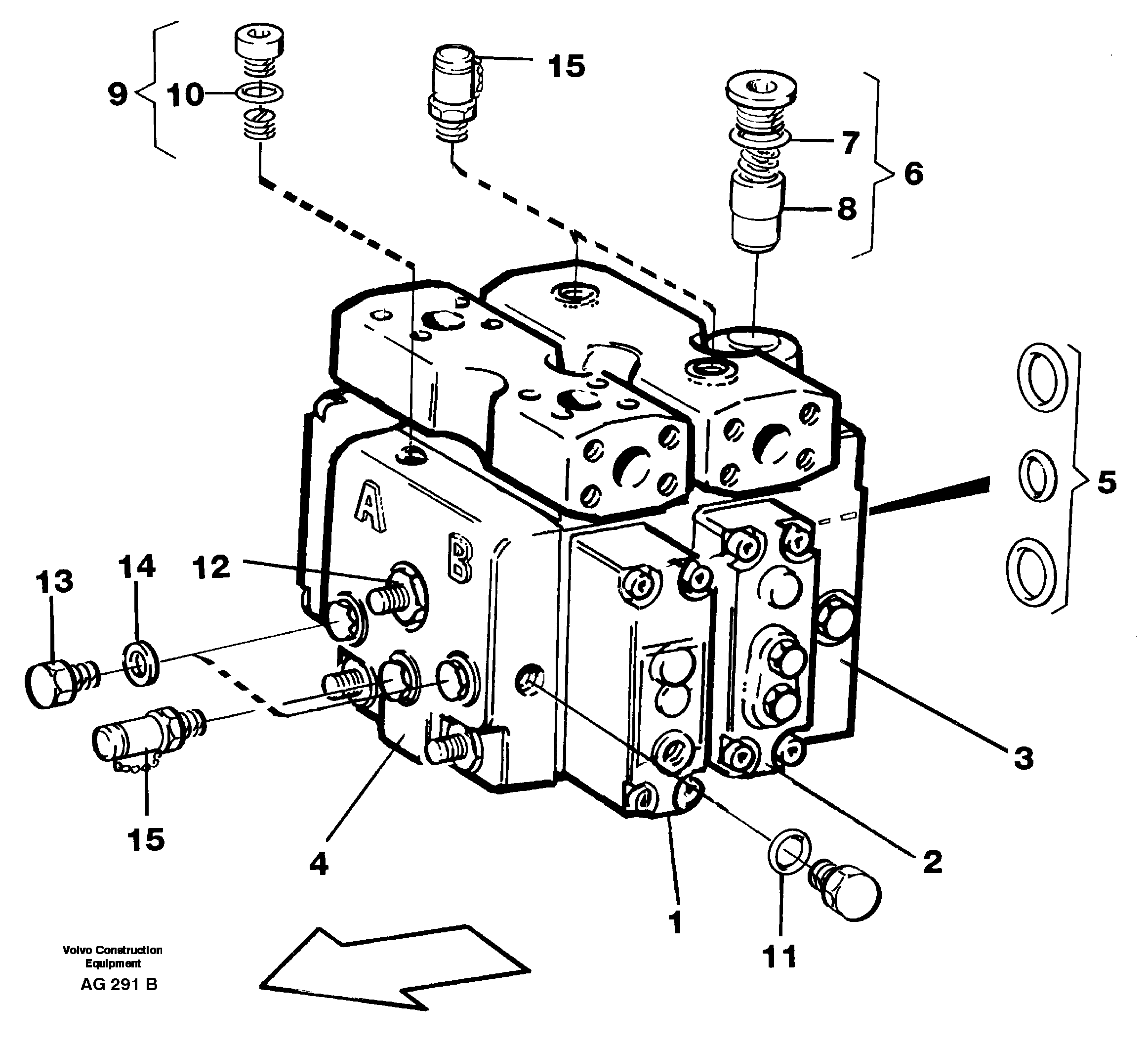 Hydraulic valve — volvo parts diagram