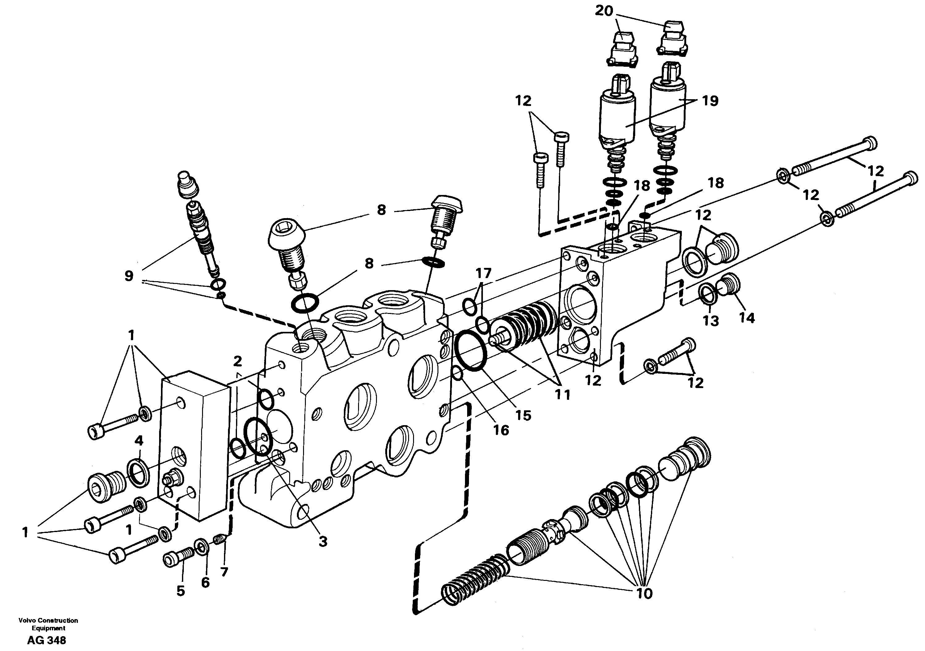 Valve section  94777 — volvo parts diagram