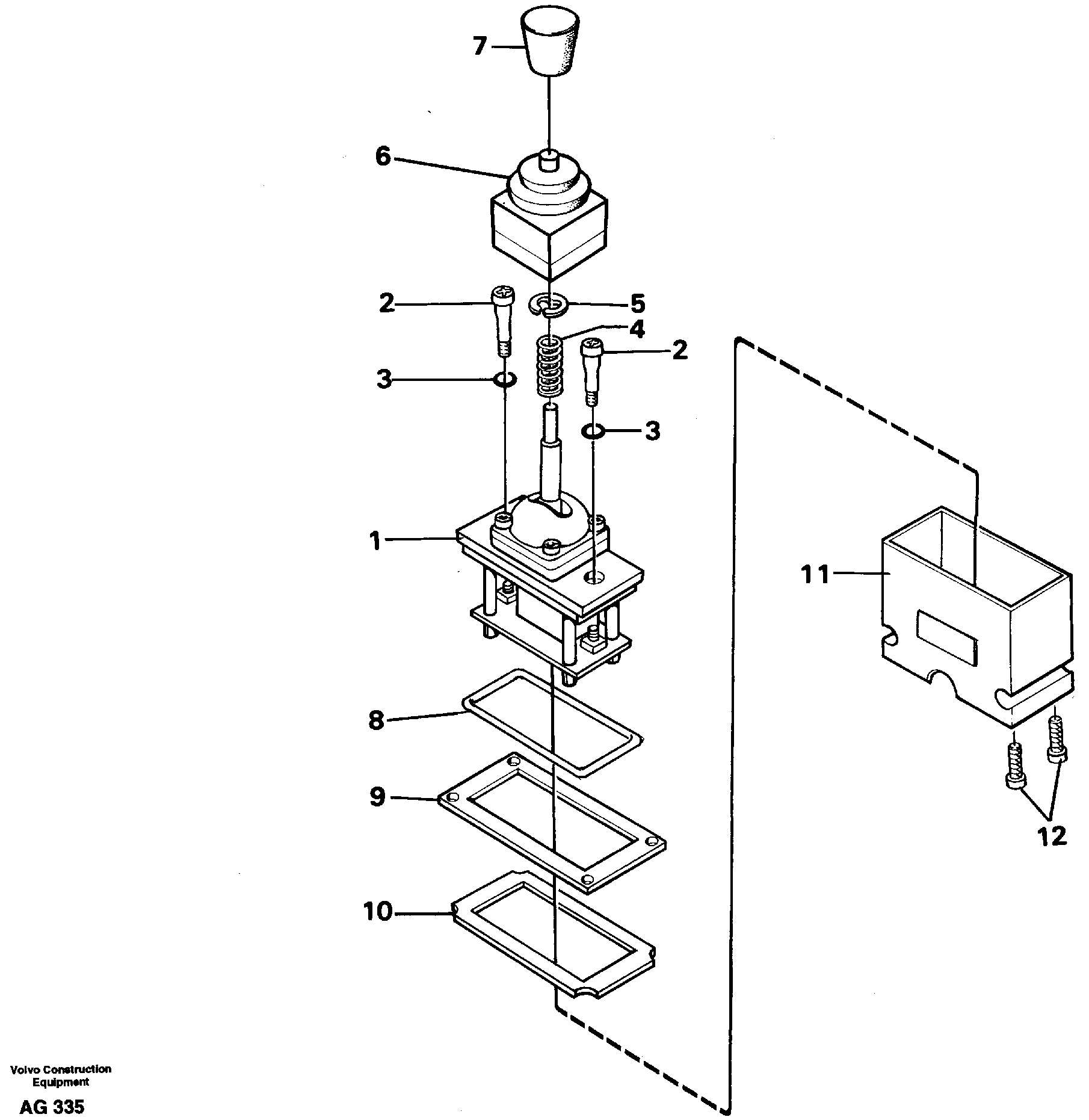 Control lever  92139 — volvo parts diagram