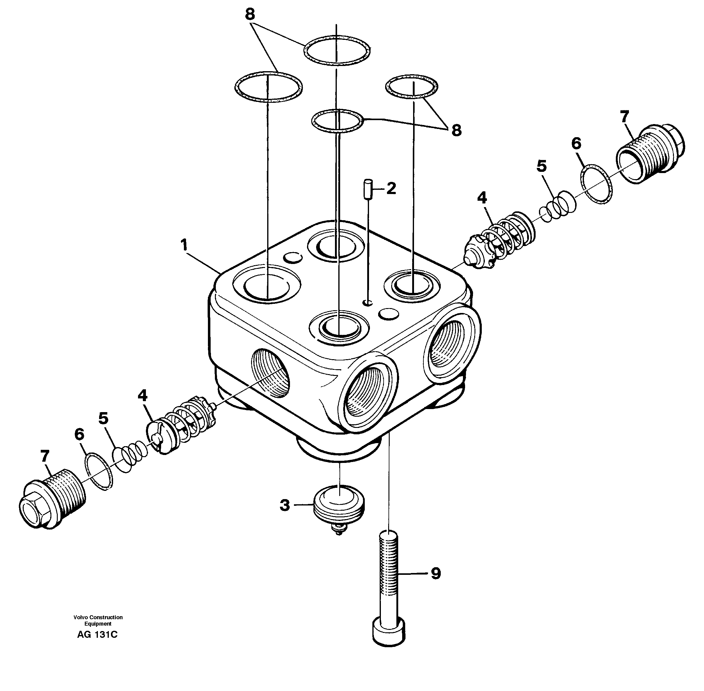 Valve housing — volvo parts diagram