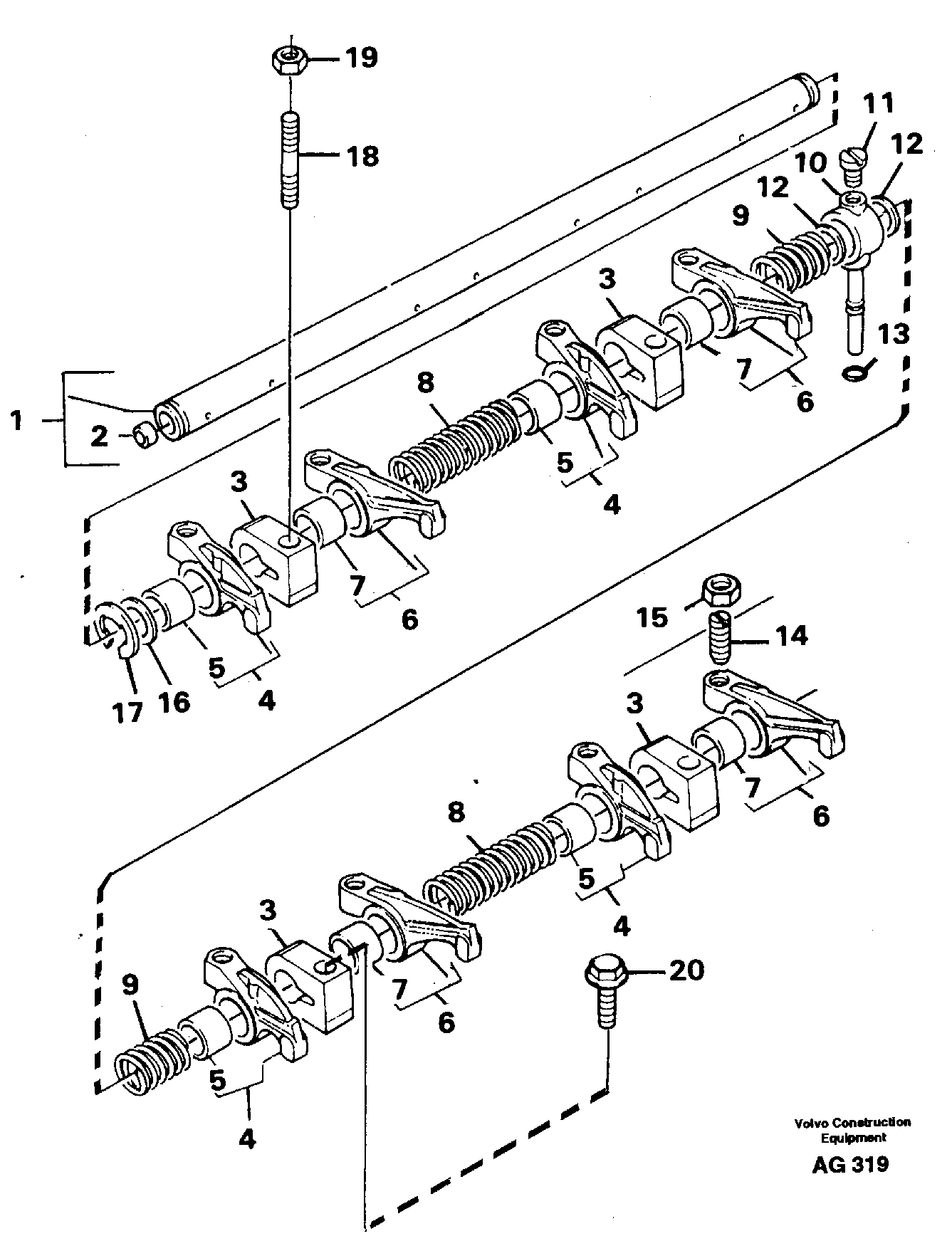 Valve mechanism — volvo parts diagram