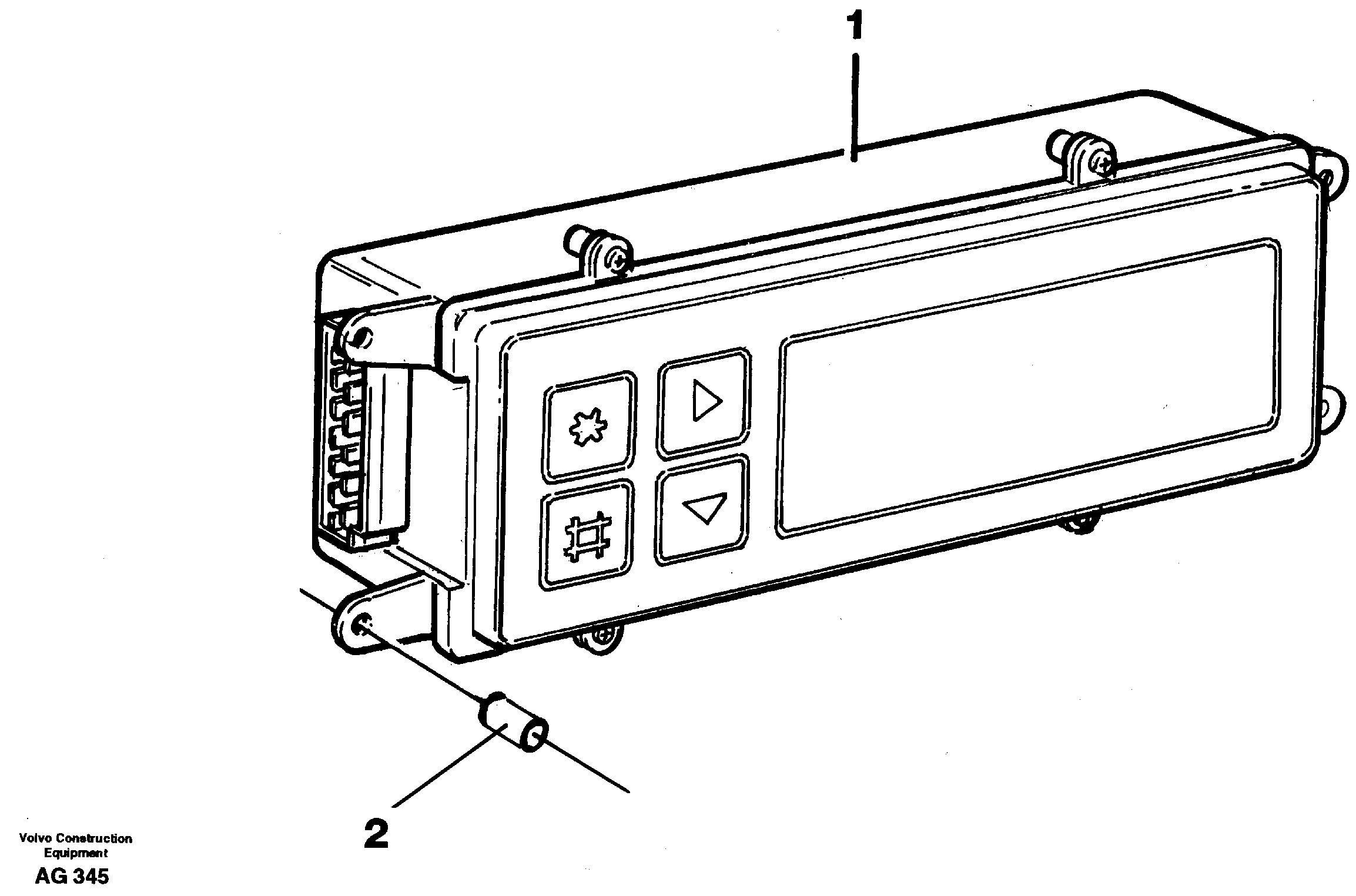 Display panel  92467 — volvo parts diagram