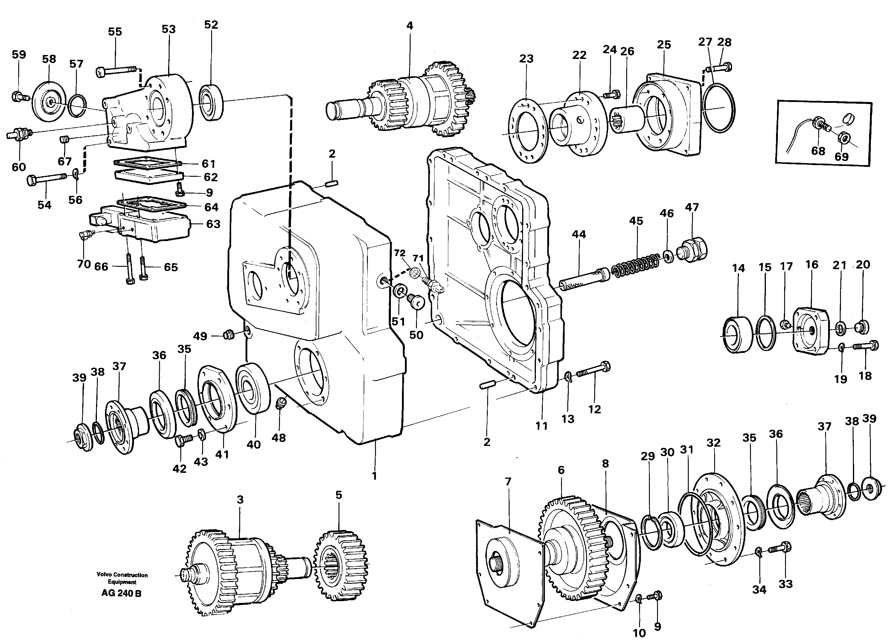 Hydraulic transmission — volvo parts diagram