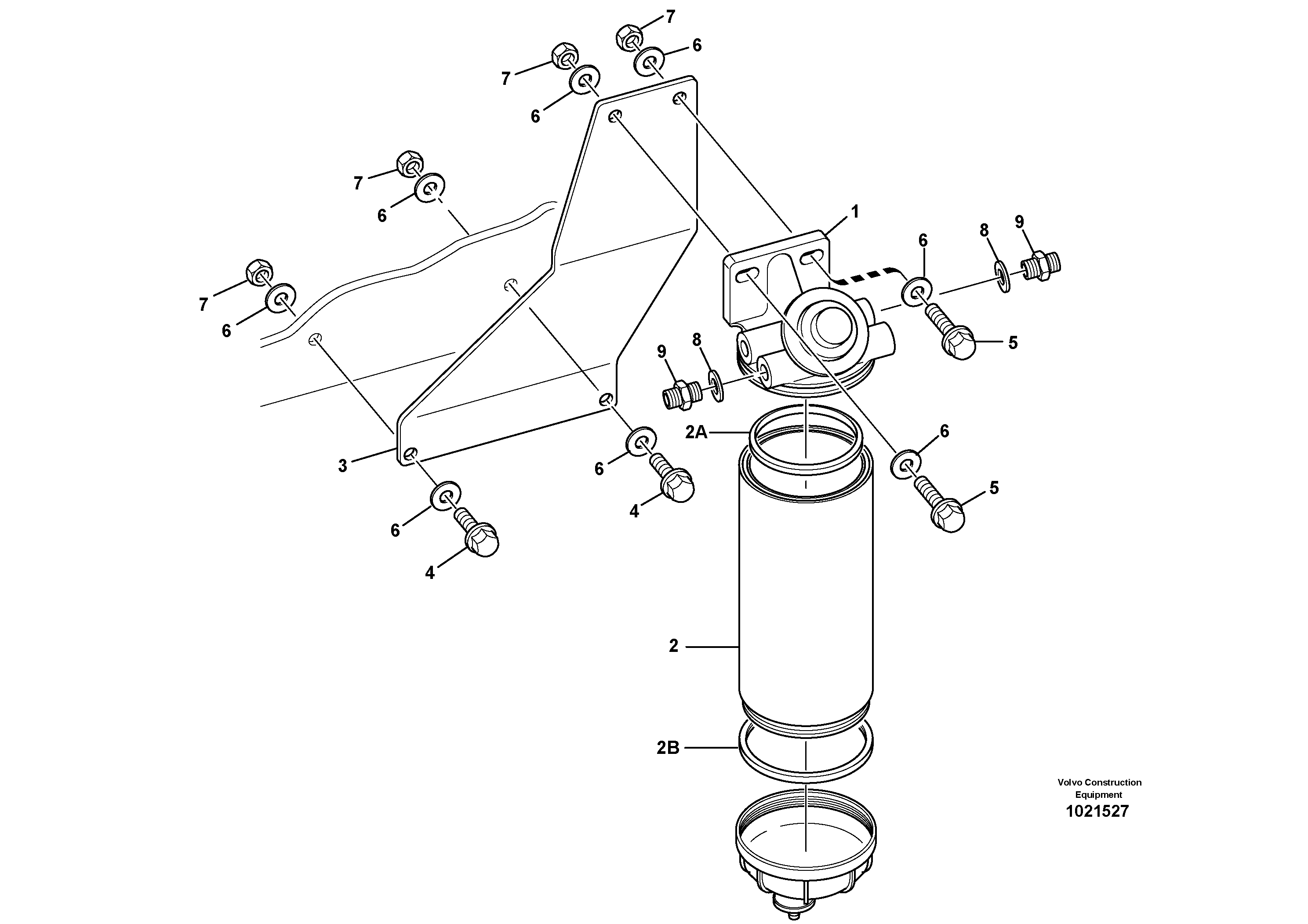 Filter - Water separator — volvo parts diagram