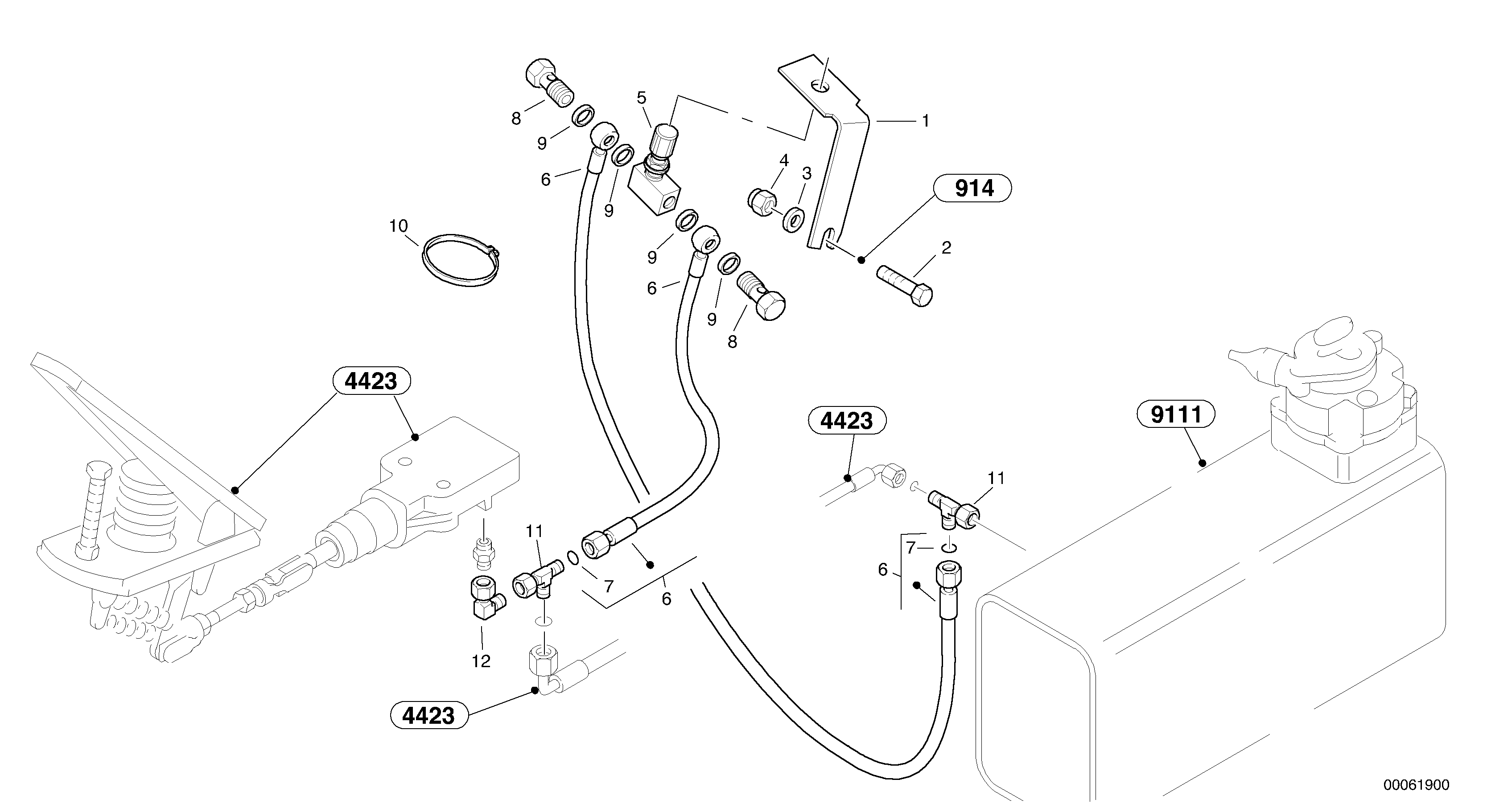 Hand inch control — volvo parts diagram