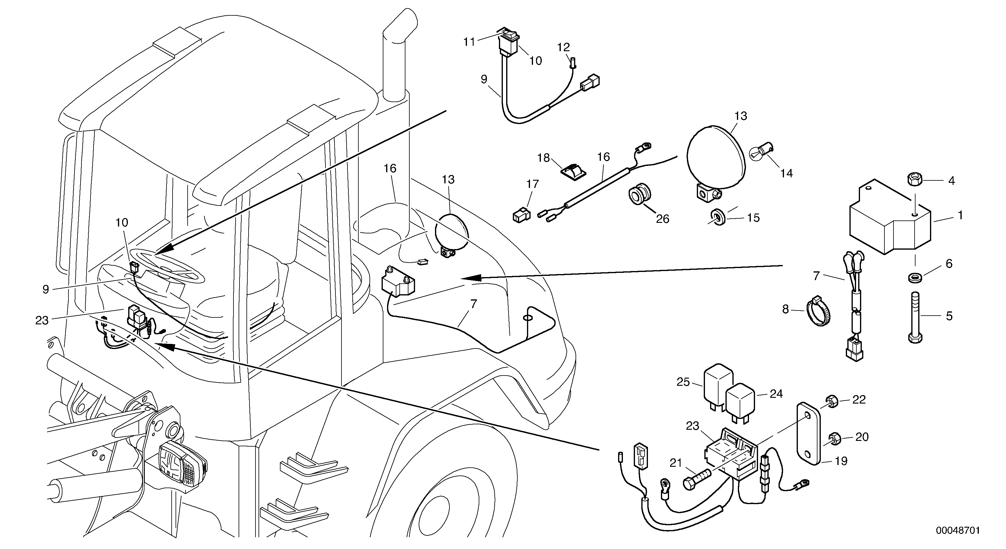 Back-up warning — volvo parts diagram