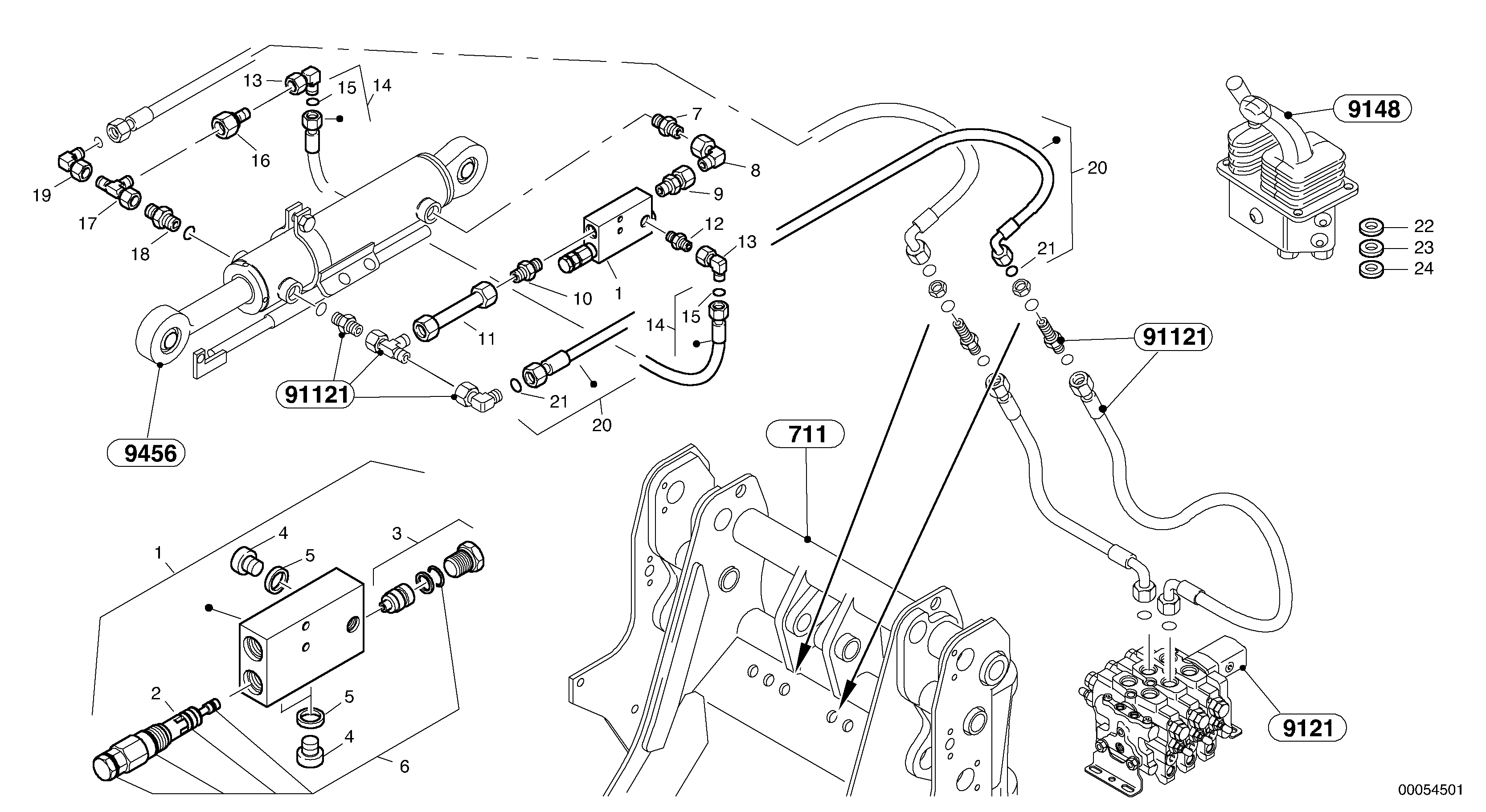 Fly back bracke equipment — volvo parts diagram