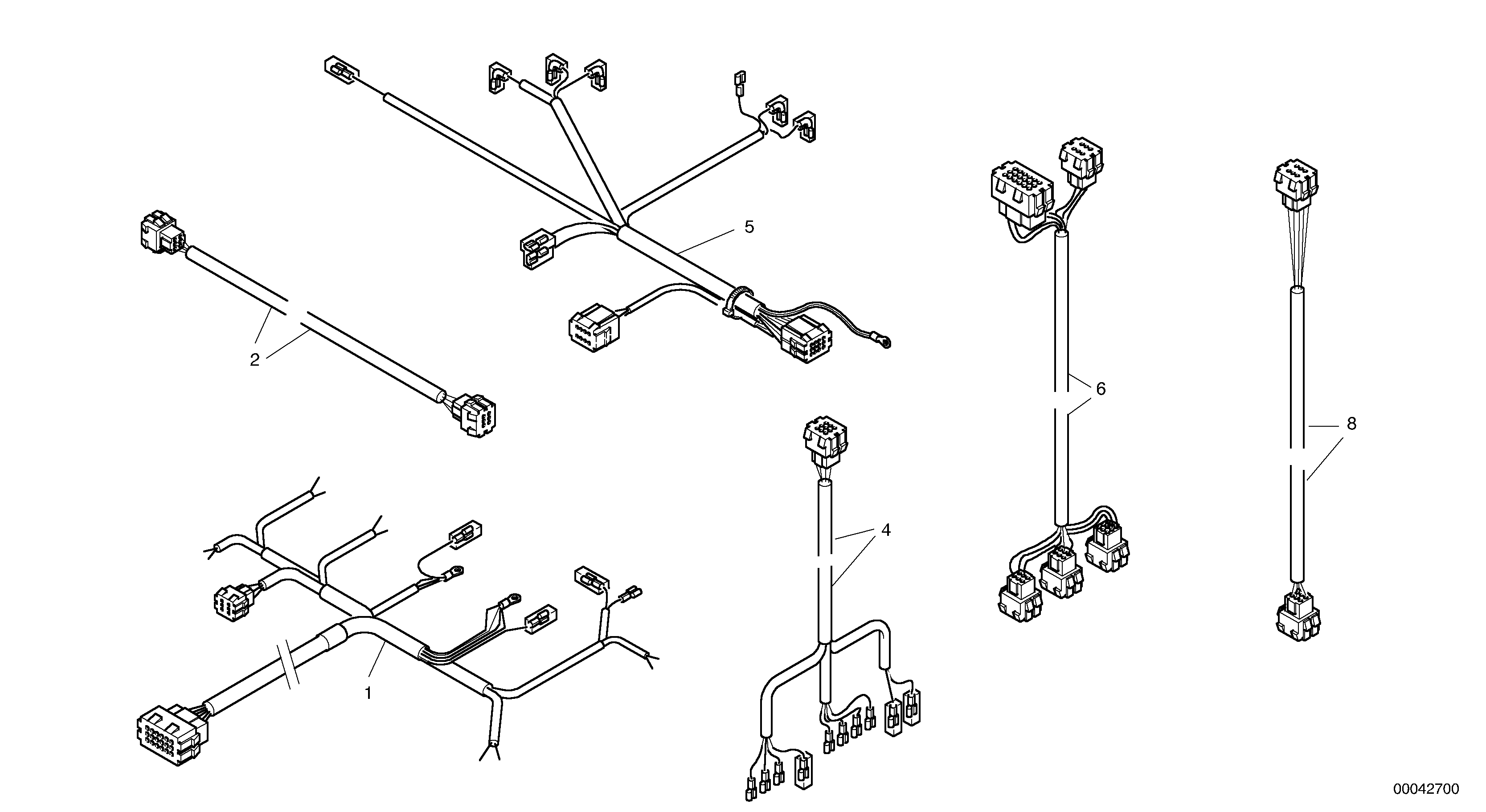 Electric wires - Cabin — volvo parts diagram
