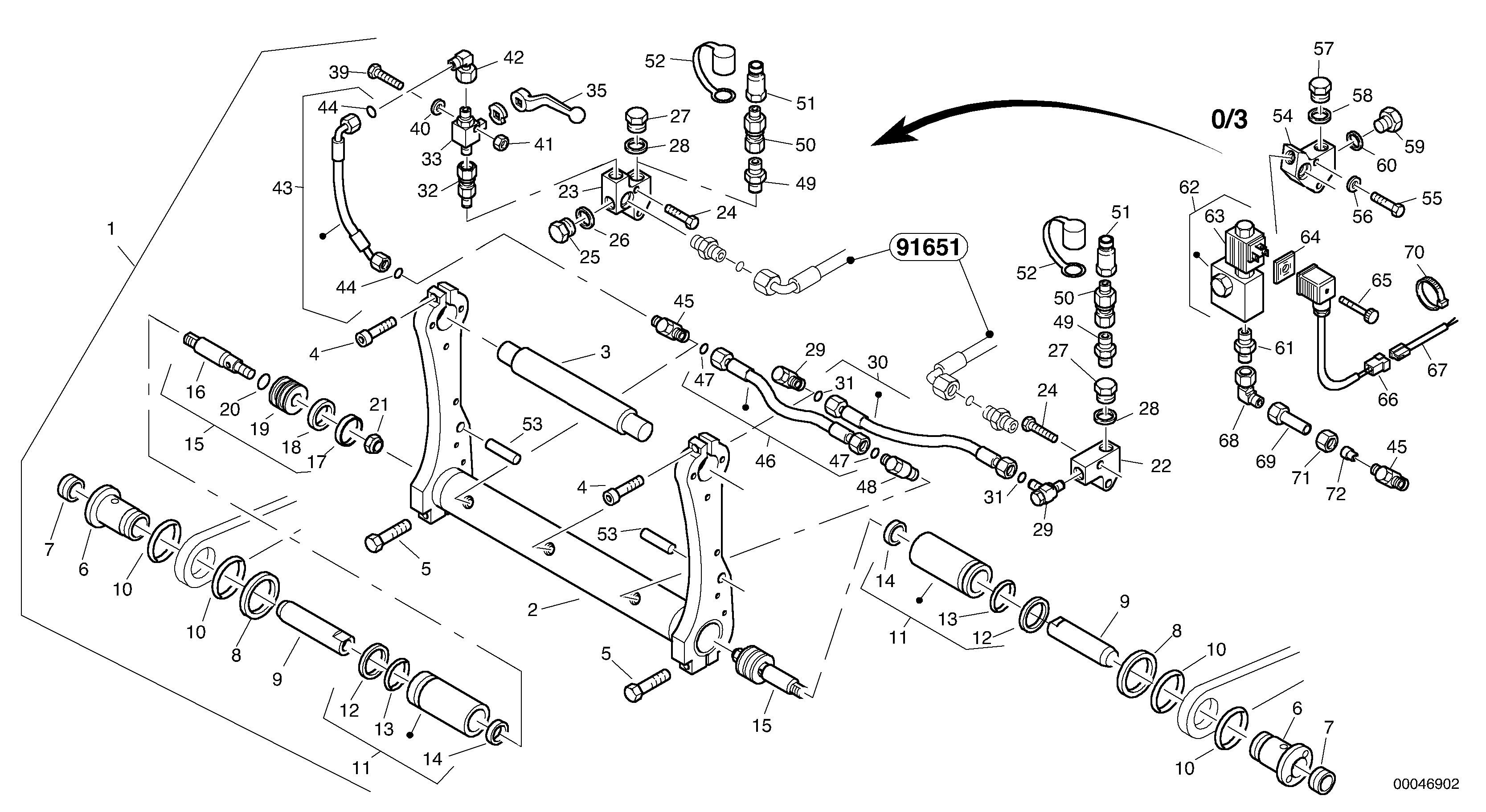 Attachment mounting plate - Quick change, hydraulic - TPZ — volvo parts diagram