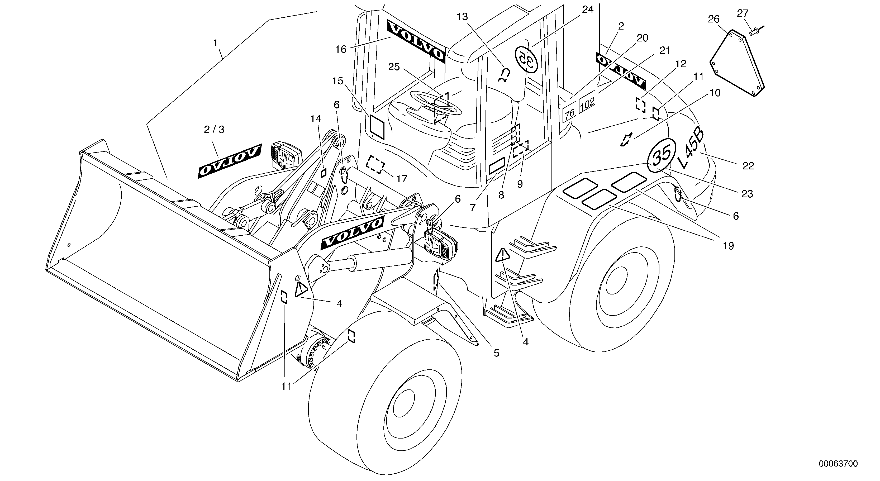 Plates — volvo parts diagram