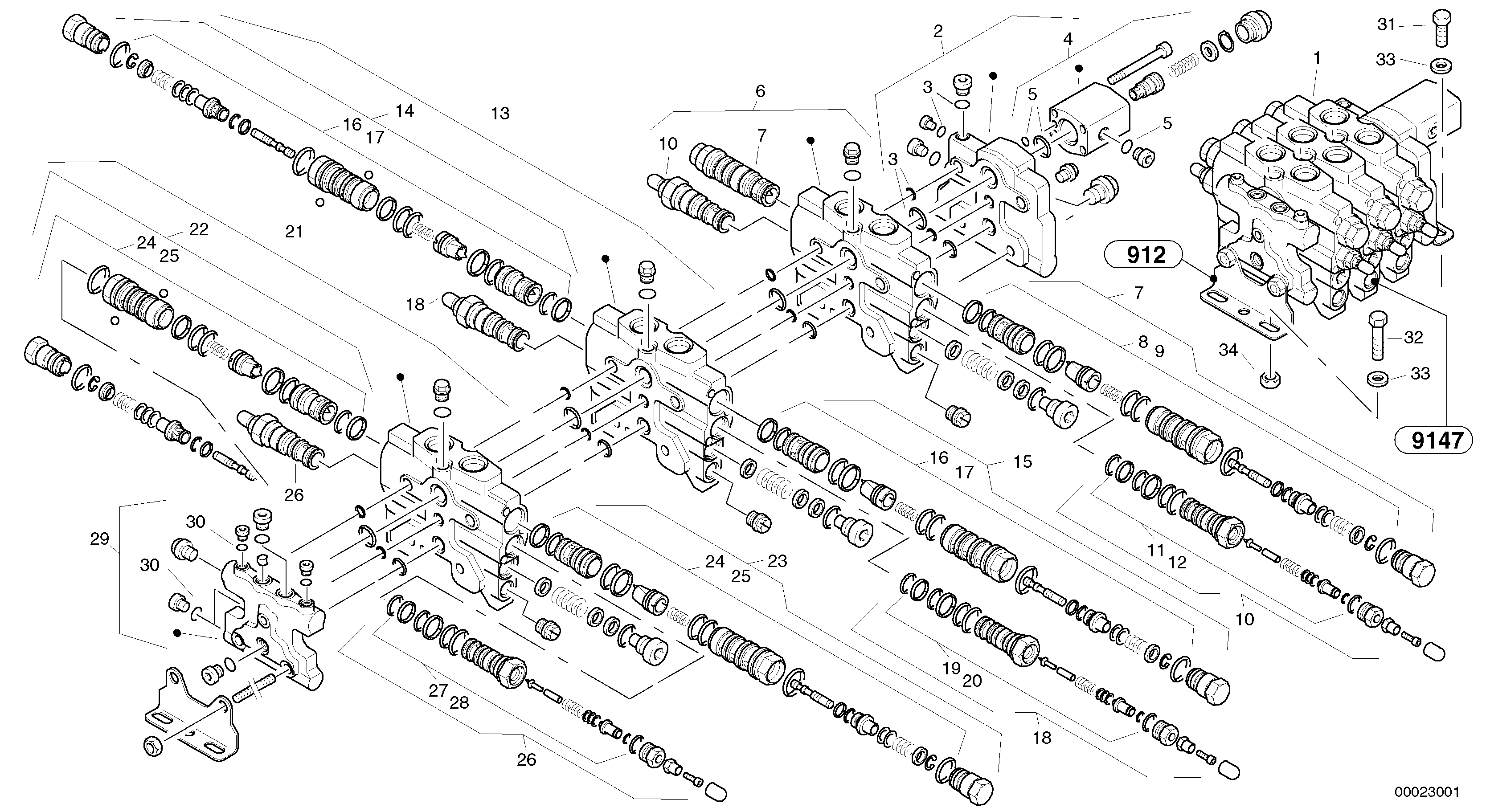 Control valve — volvo parts diagram
