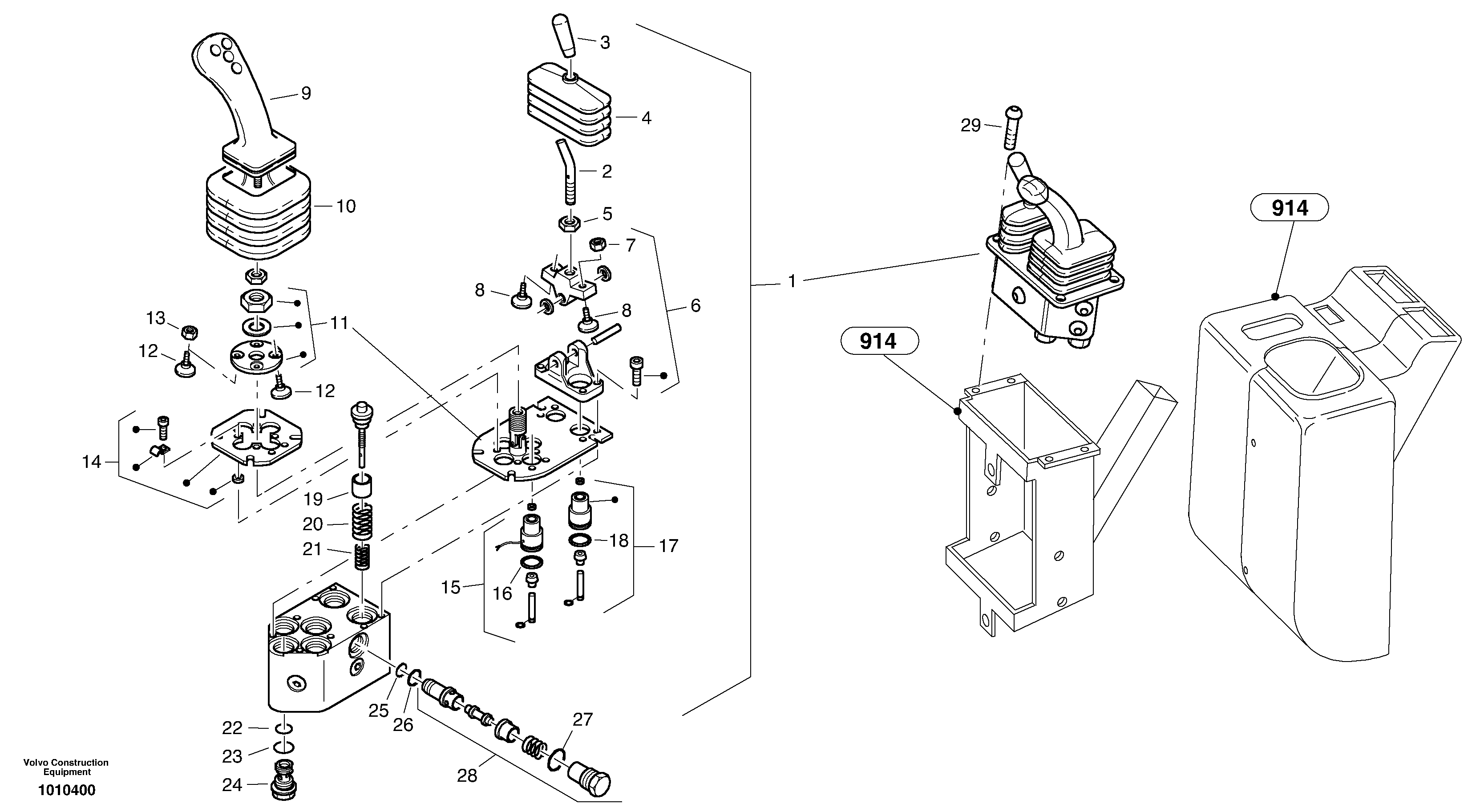 Servo control valve — volvo parts diagram