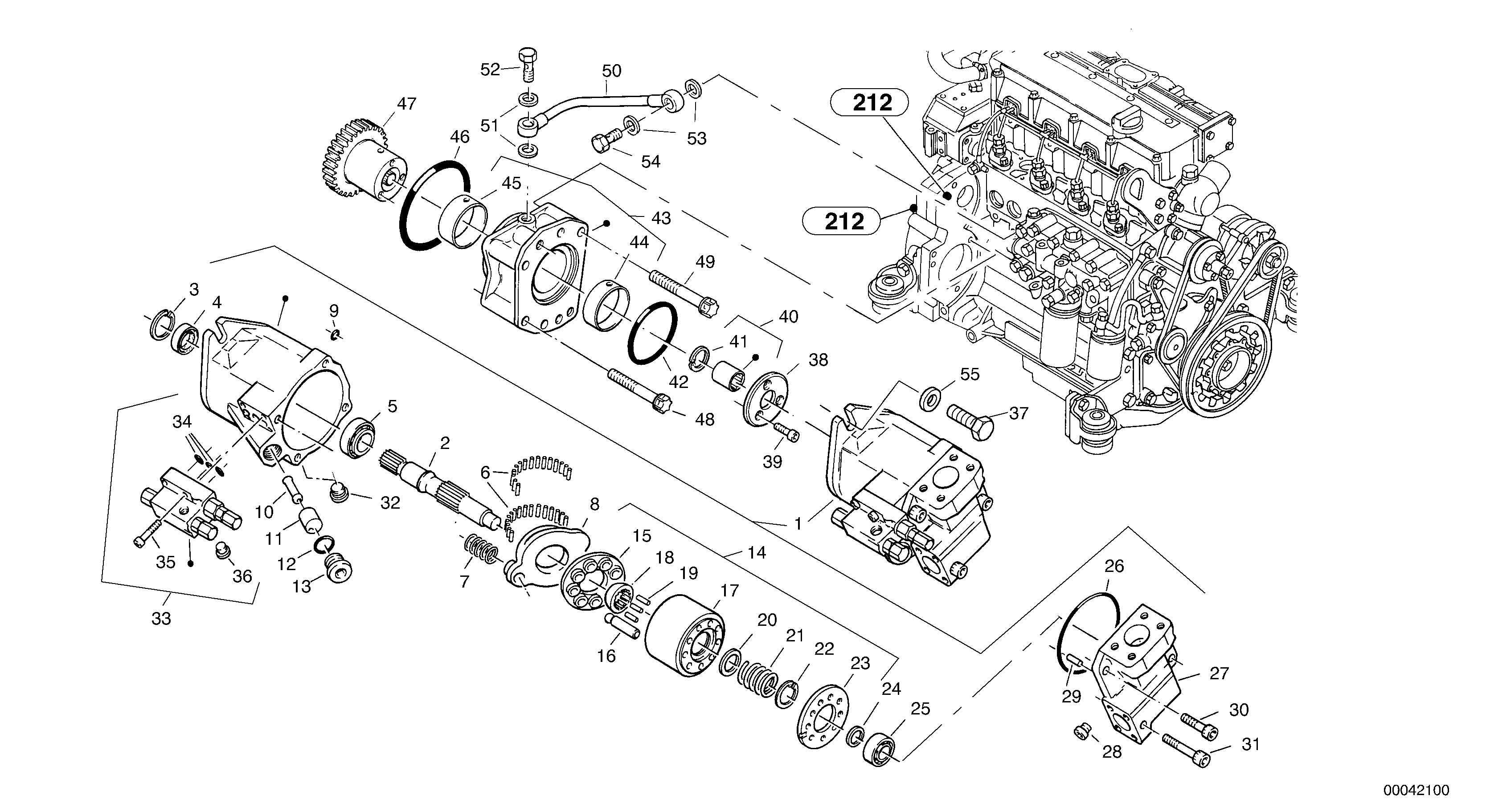Pump - working hydraulic — volvo parts diagram