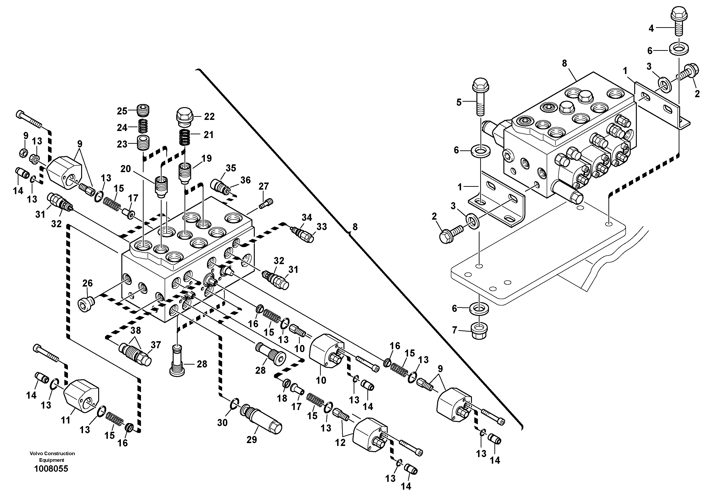 Control valve — volvo parts diagram