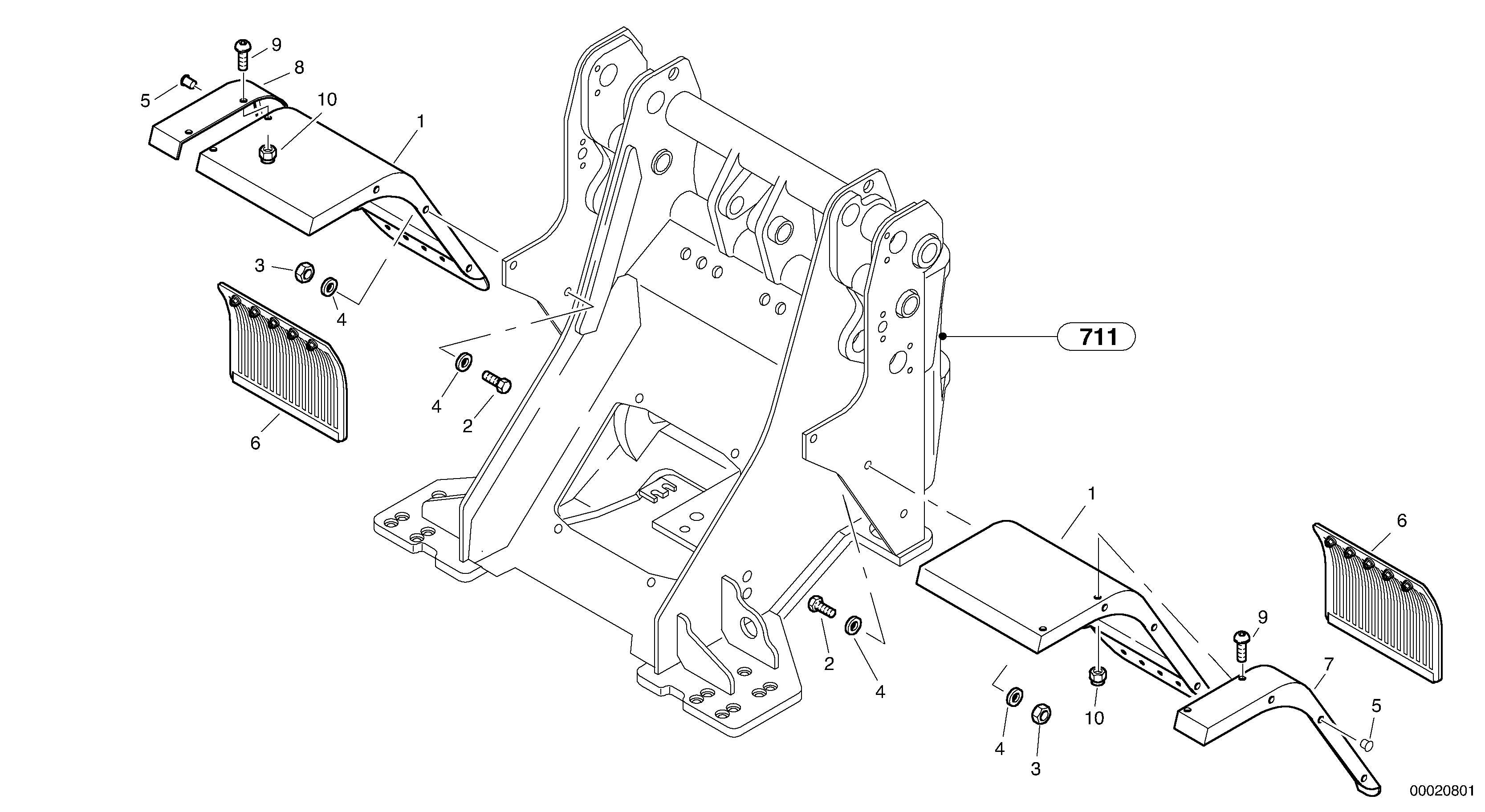 Front mudguard — volvo parts diagram