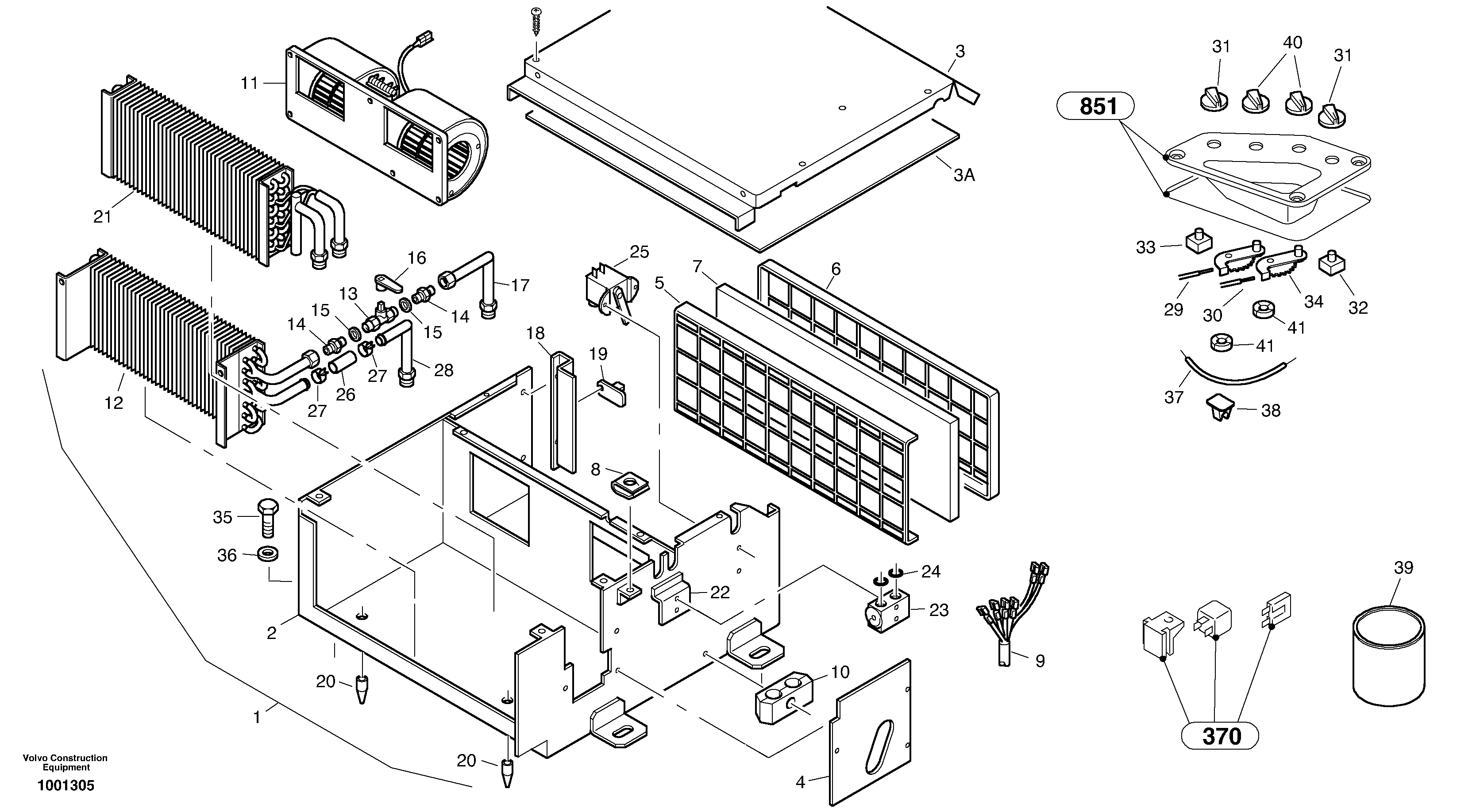 Air-conditioning system — volvo parts diagram