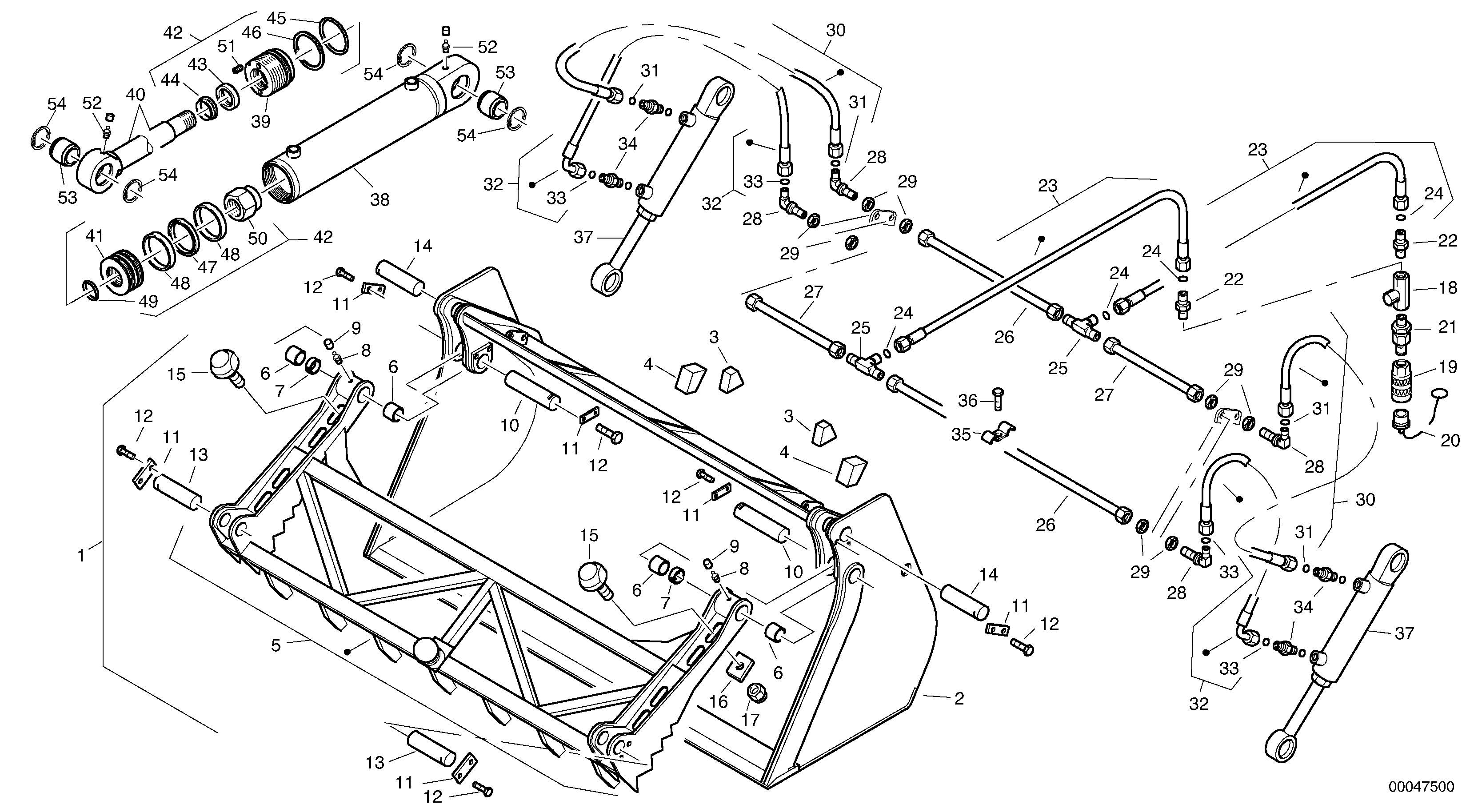 Grab bucket - TPZ — volvo parts diagram