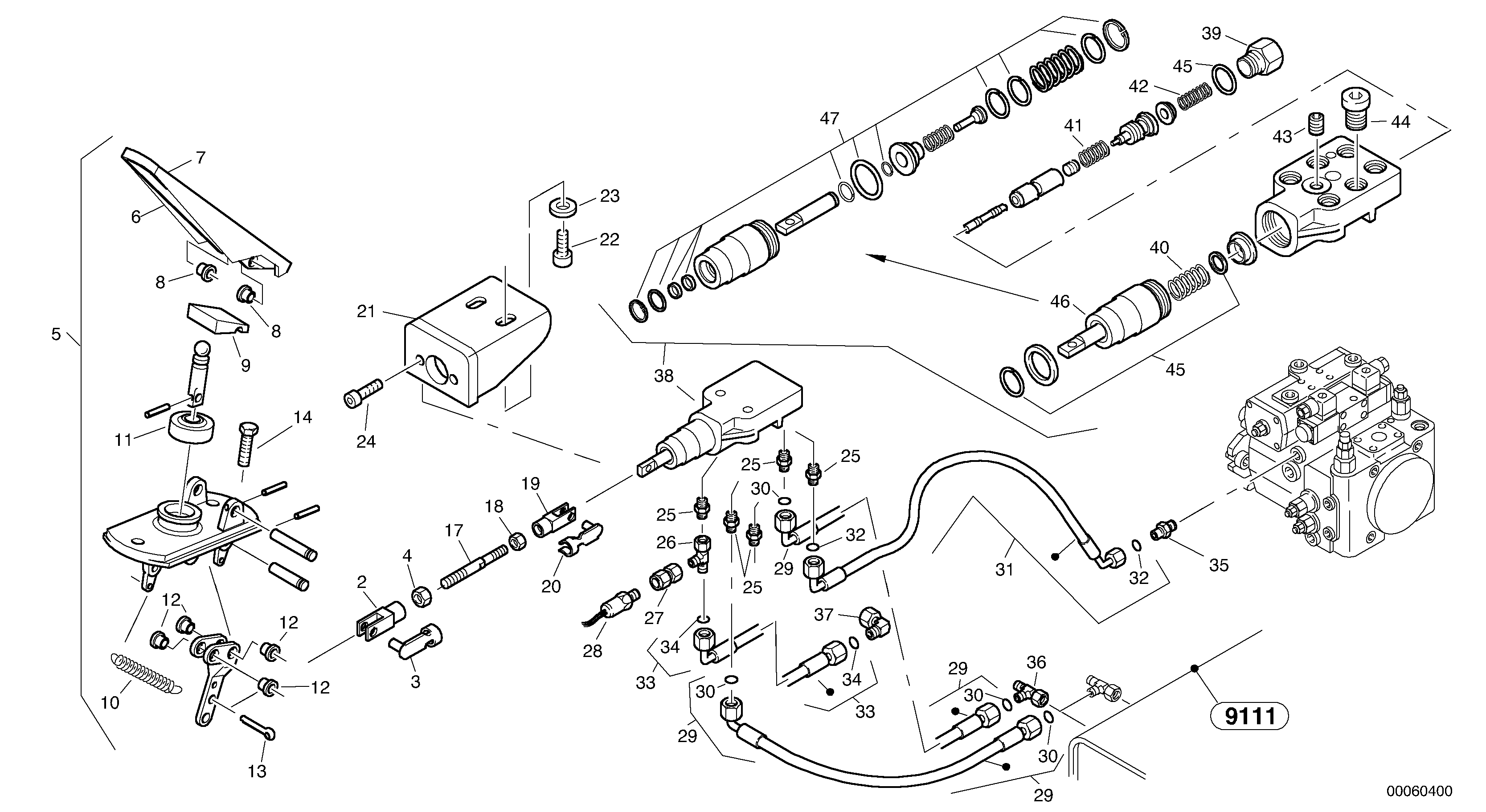 Inch control — volvo parts diagram