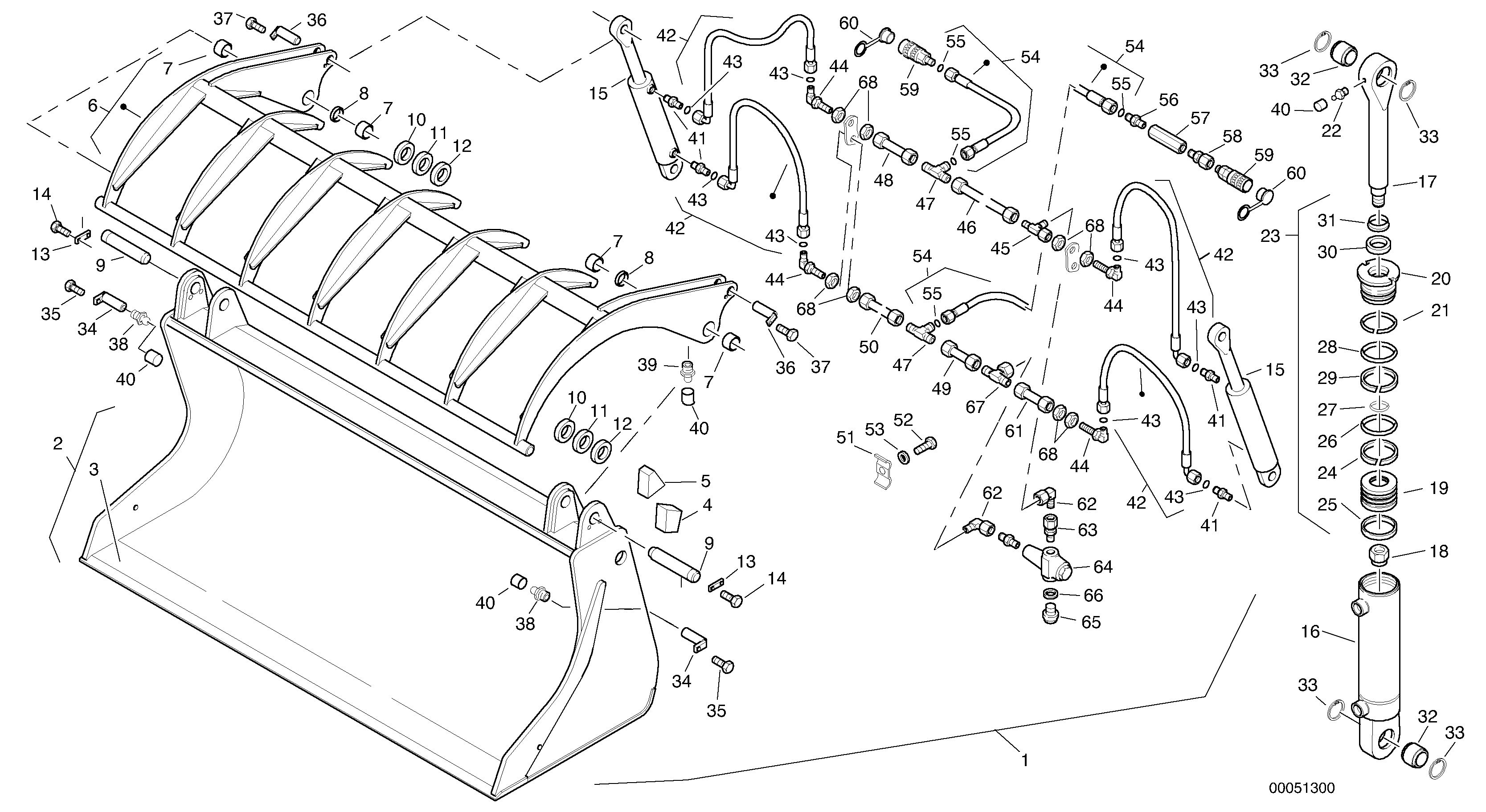 Waste grab bucket - TPZ — volvo parts diagram
