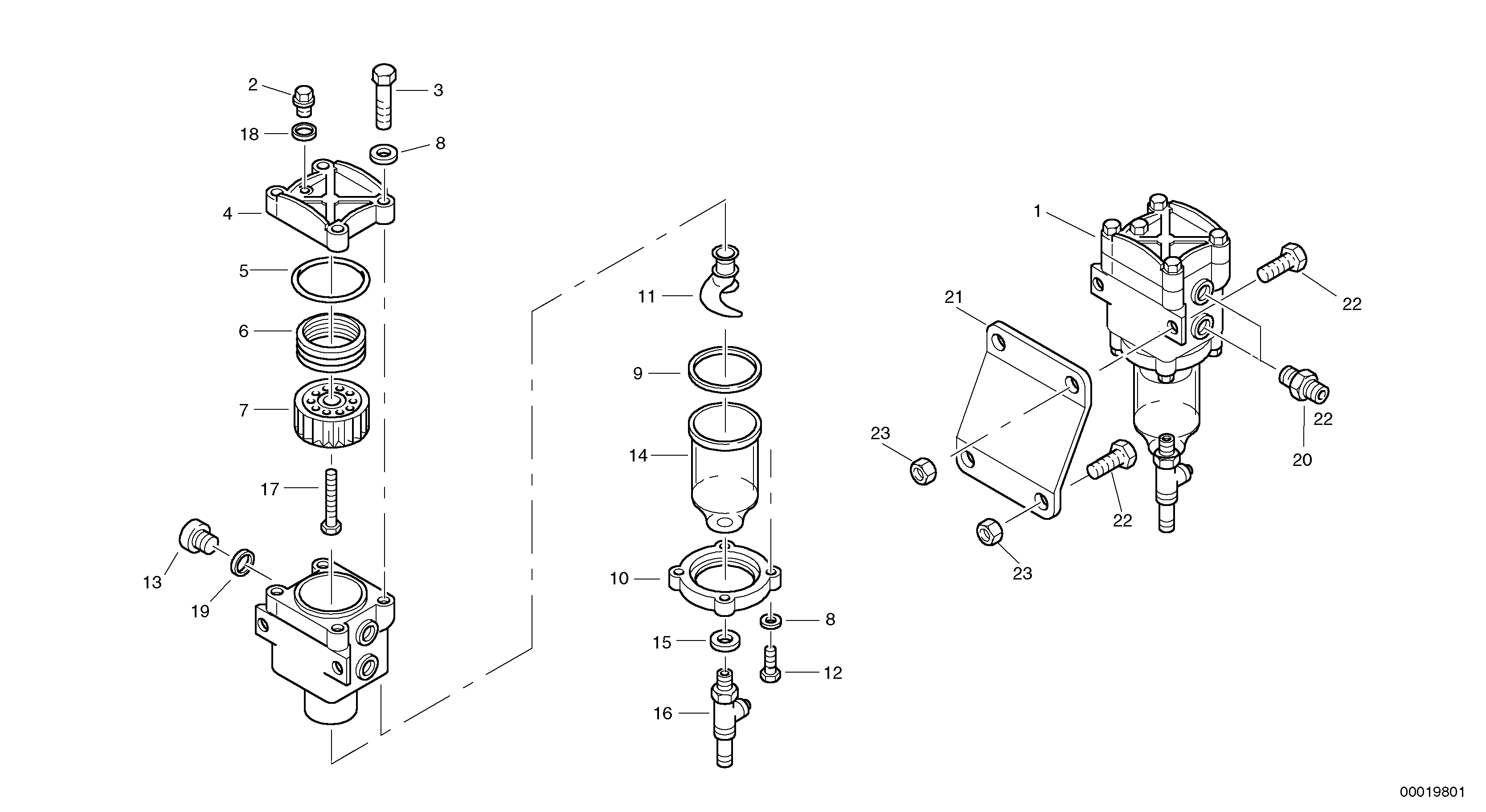 Filter - Water separator — volvo parts diagram