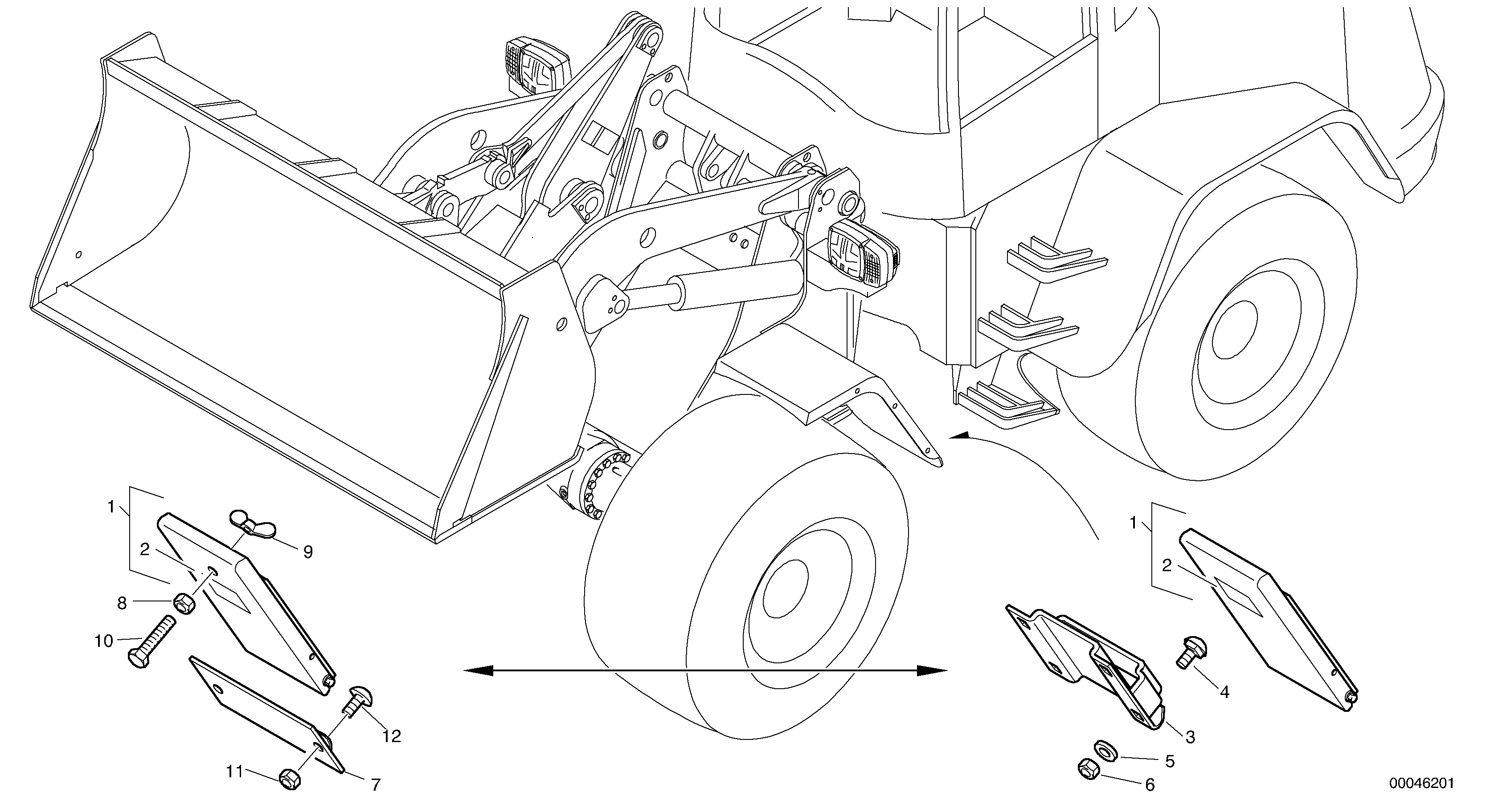 Stop block for wheel — volvo parts diagram