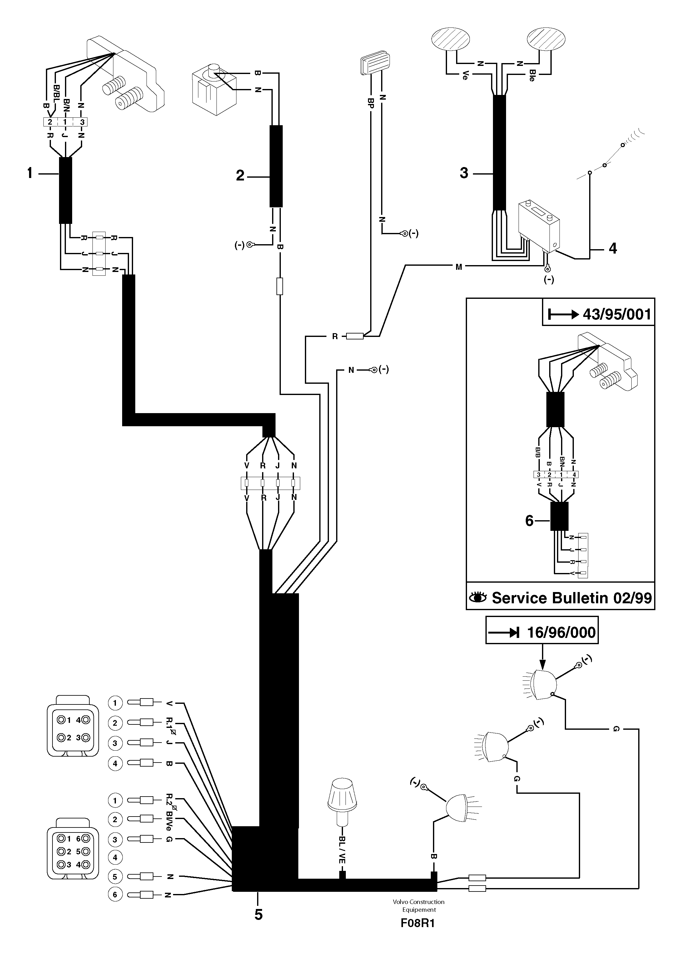 Electrical system / cab — volvo parts diagram