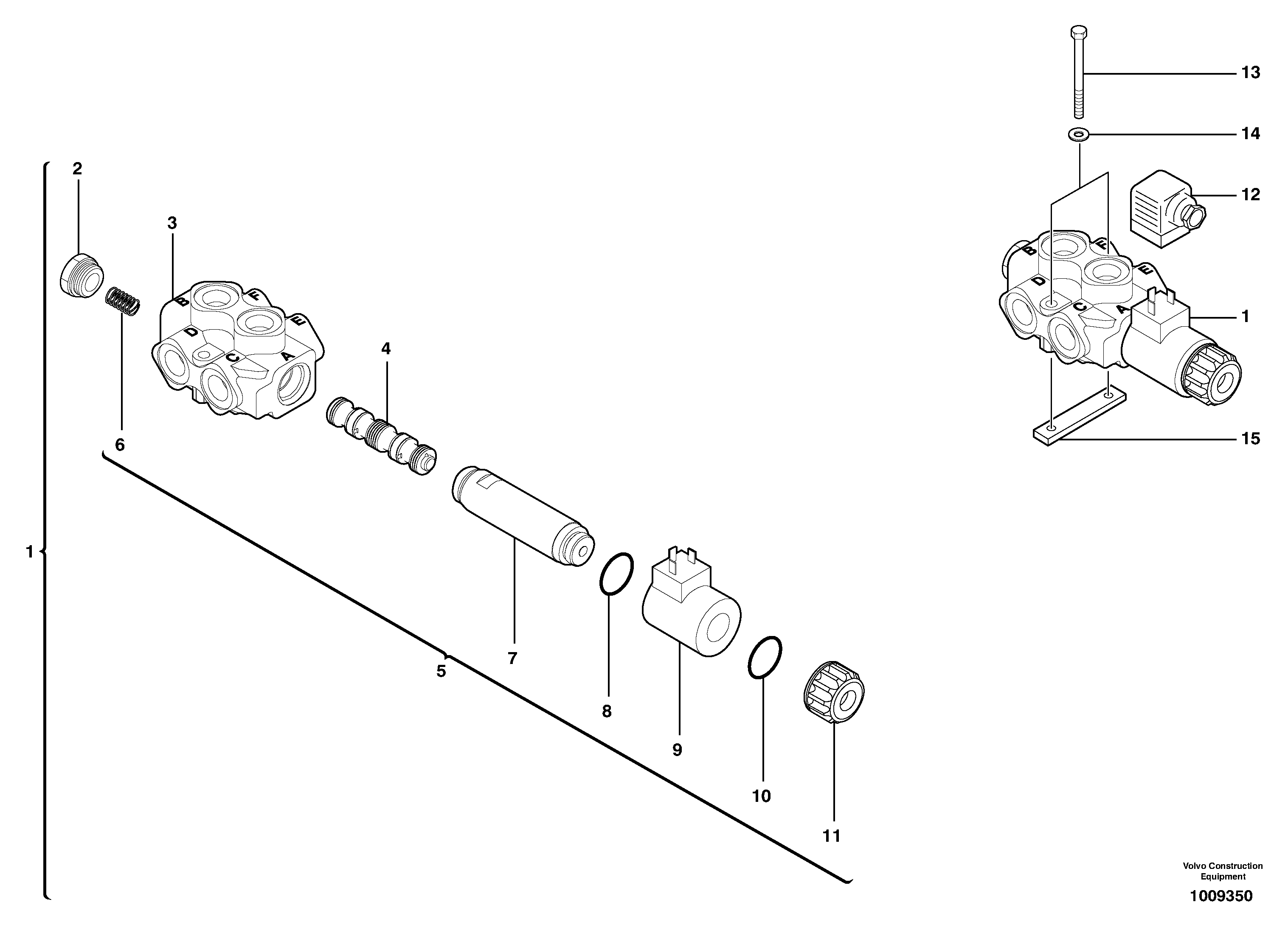 Slewing-offset selector switch — volvo parts diagram
