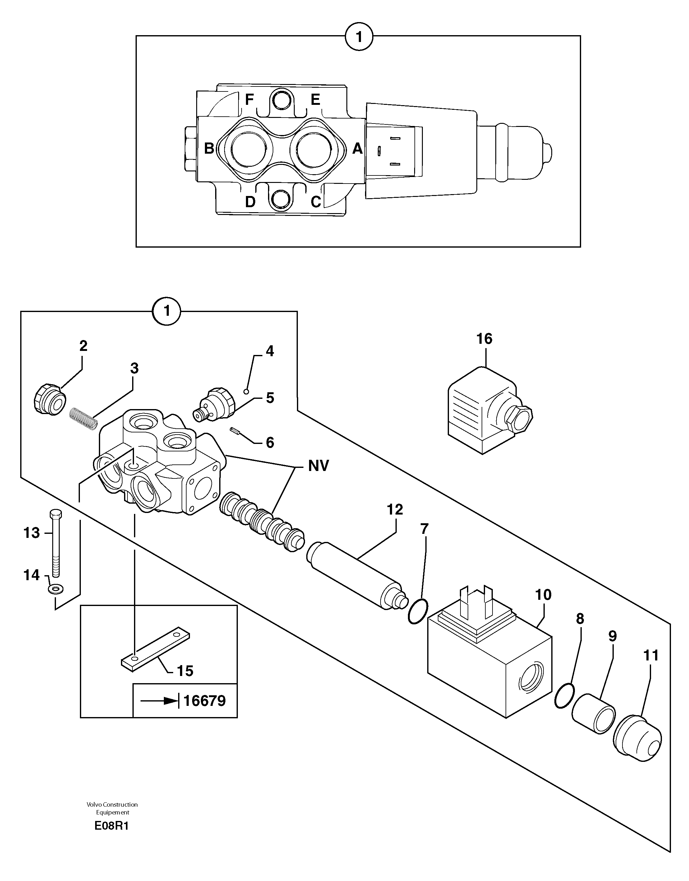 Slewing-offset selector switch — volvo parts diagram