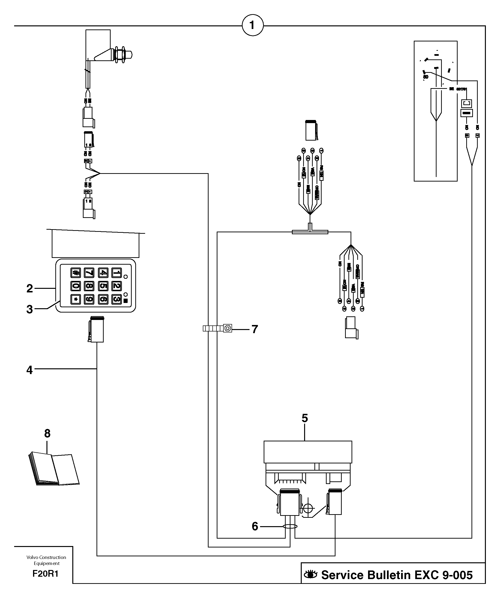 coded keypad ( anti-start ) / with Puma — volvo parts diagram