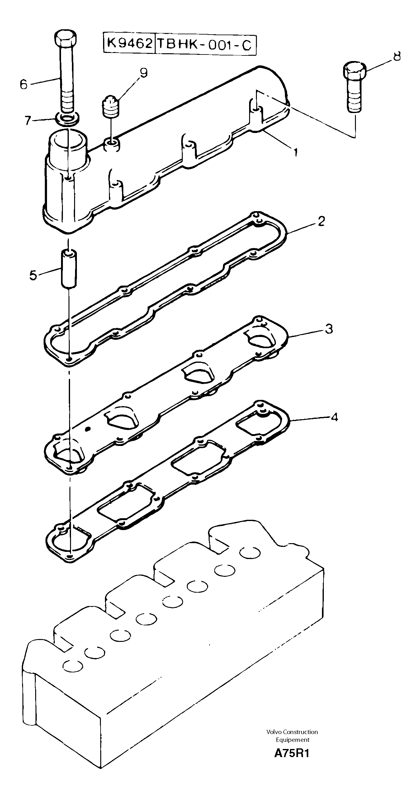 Intake manifold — volvo parts diagram