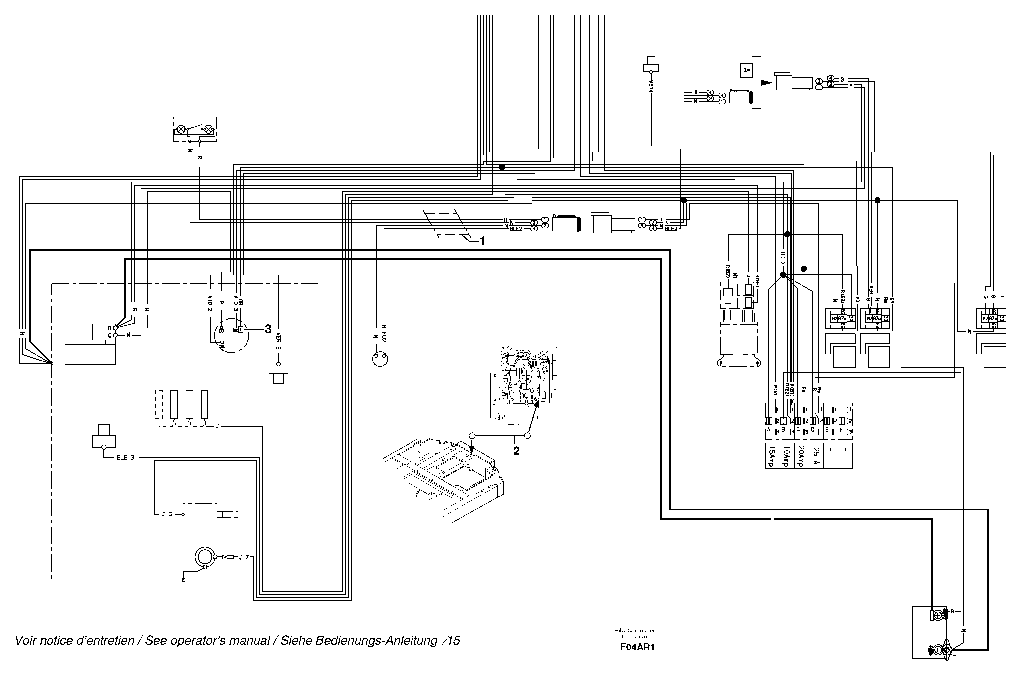 Electrical system (rear) / with Puma — volvo parts diagram