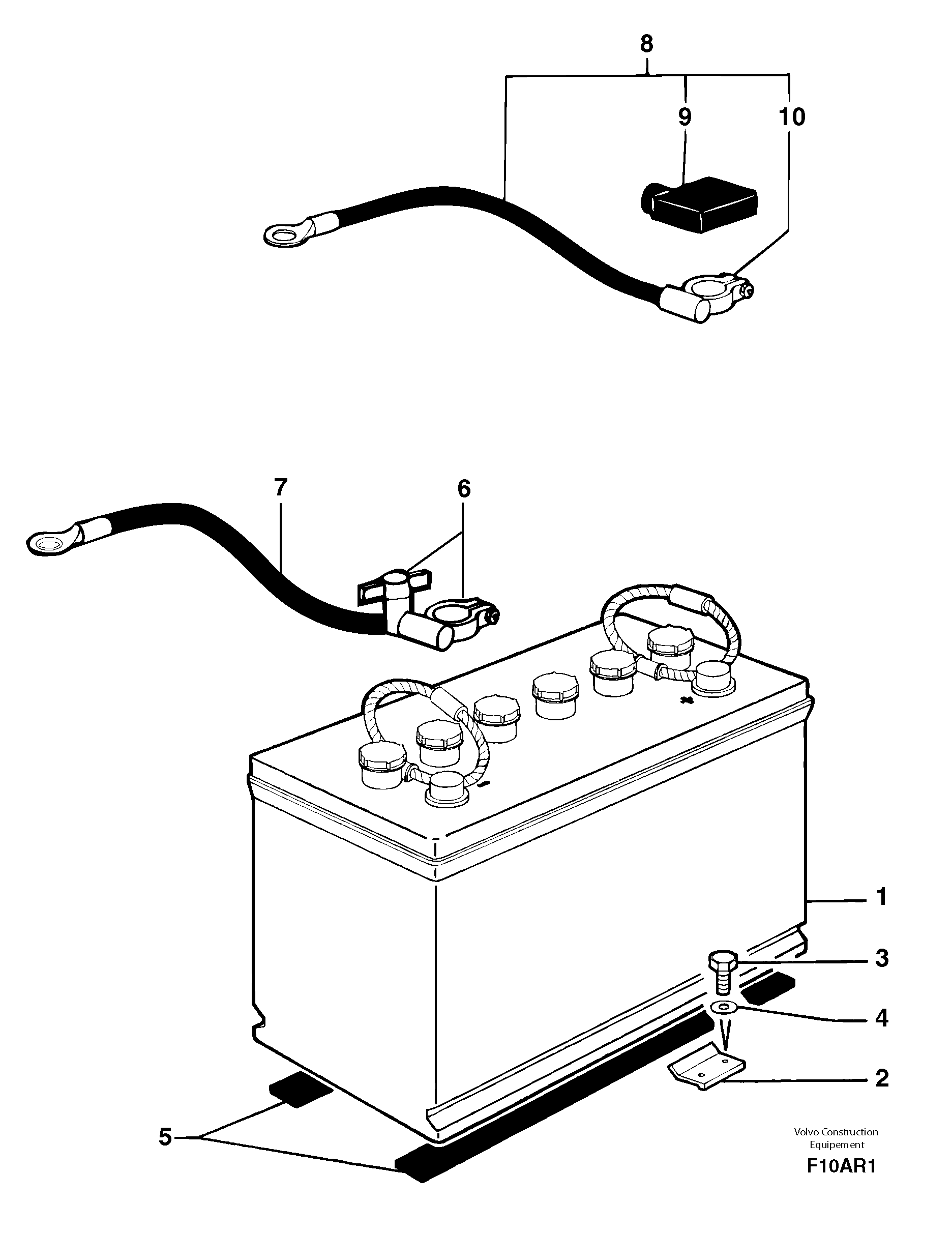 Battery installation / with Puma — volvo parts diagram
