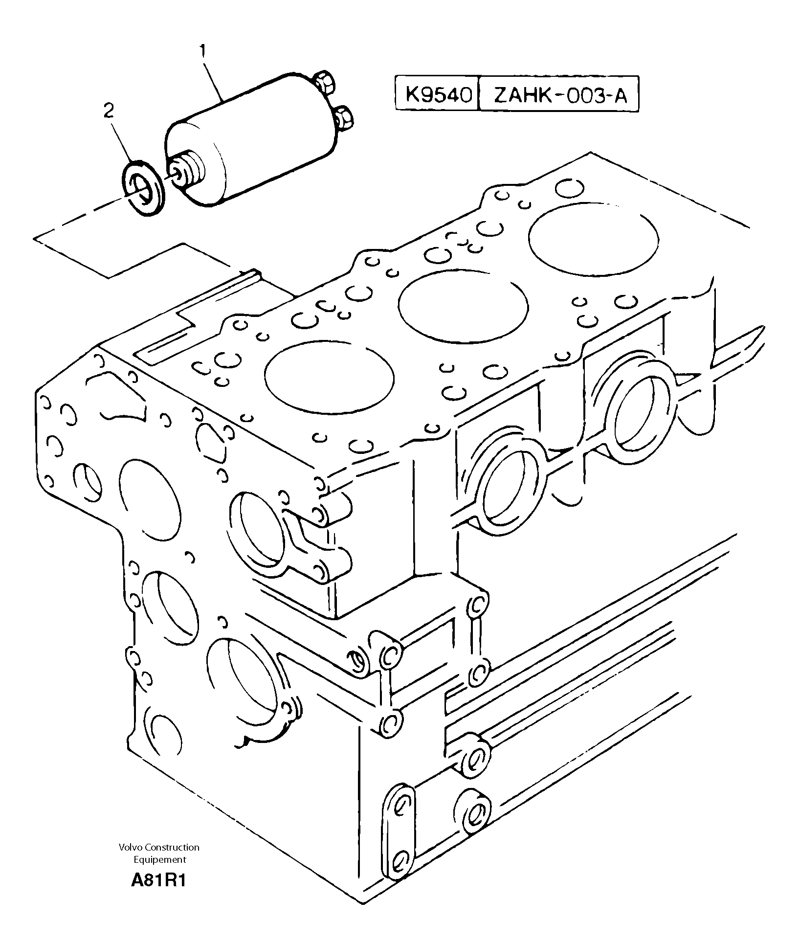 Throttle and stop controls — volvo parts diagram