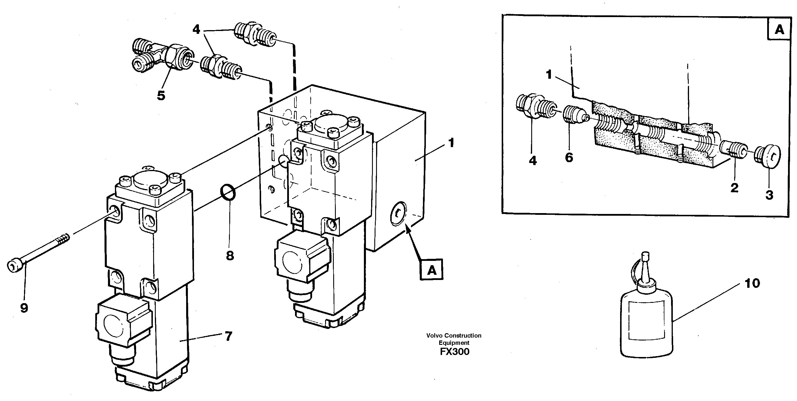 Control block, load alarm — volvo parts diagram