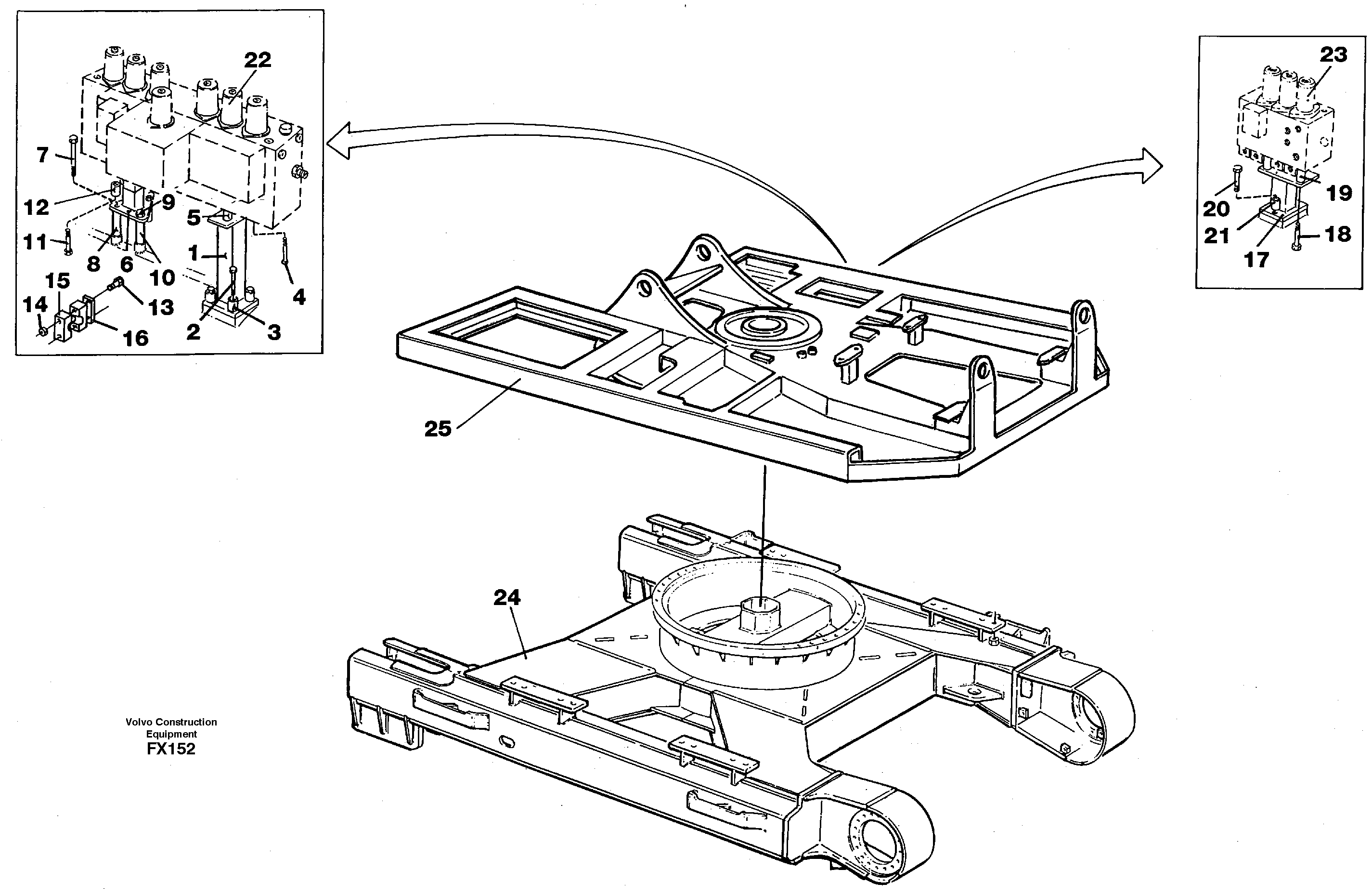 Superstructure and undercarrige — volvo parts diagram