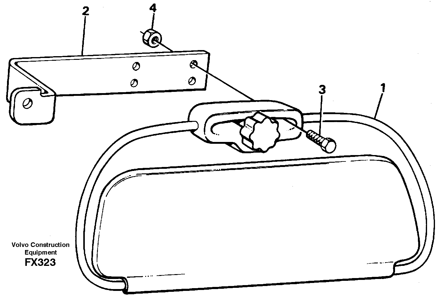Sun visor, interior — volvo parts diagram