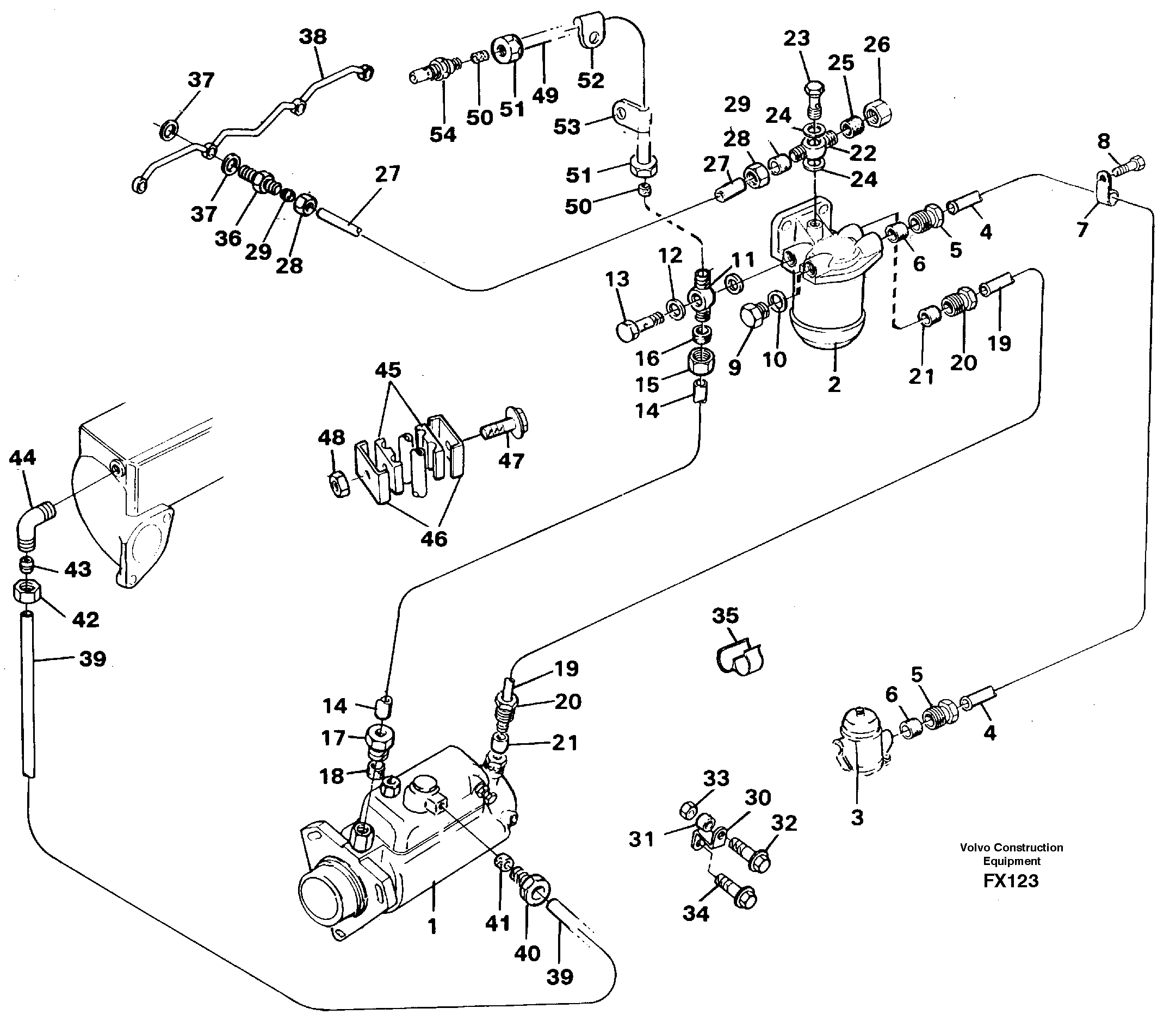 Fuel system: Fuel pump - fuel inject. — volvo parts diagram